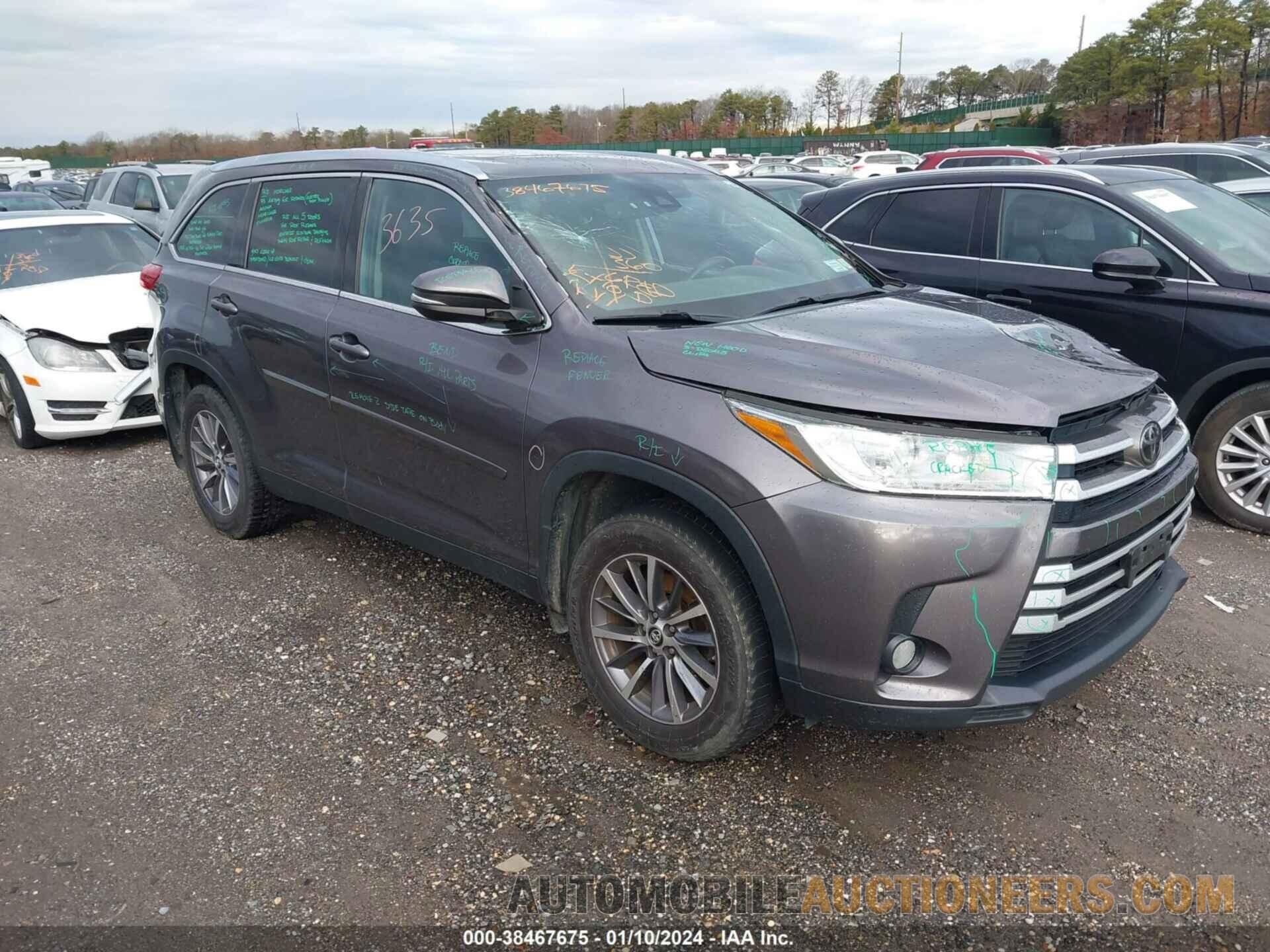 5TDJZRFH7KS576471 TOYOTA HIGHLANDER 2019