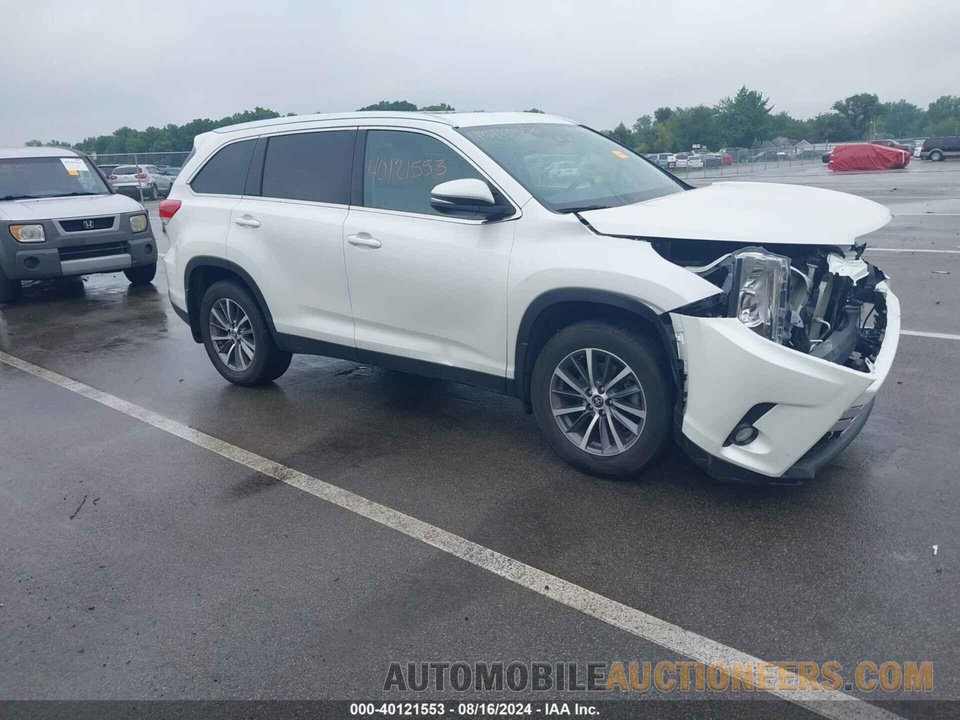 5TDJZRFH7KS594193 TOYOTA HIGHLANDER 2019