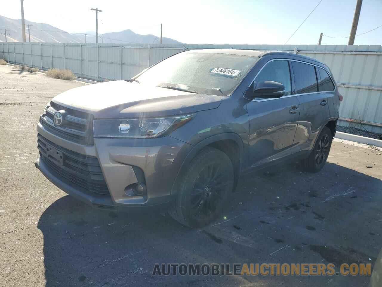 5TDJZRFH7KS608223 TOYOTA HIGHLANDER 2019