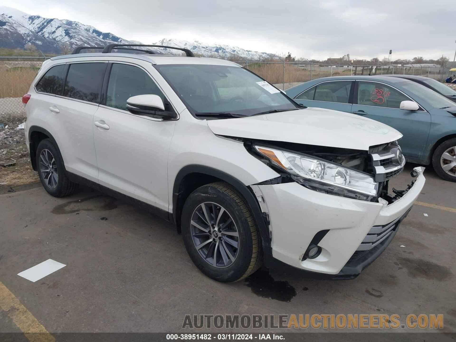 5TDJZRFH7KS609212 TOYOTA HIGHLANDER 2019