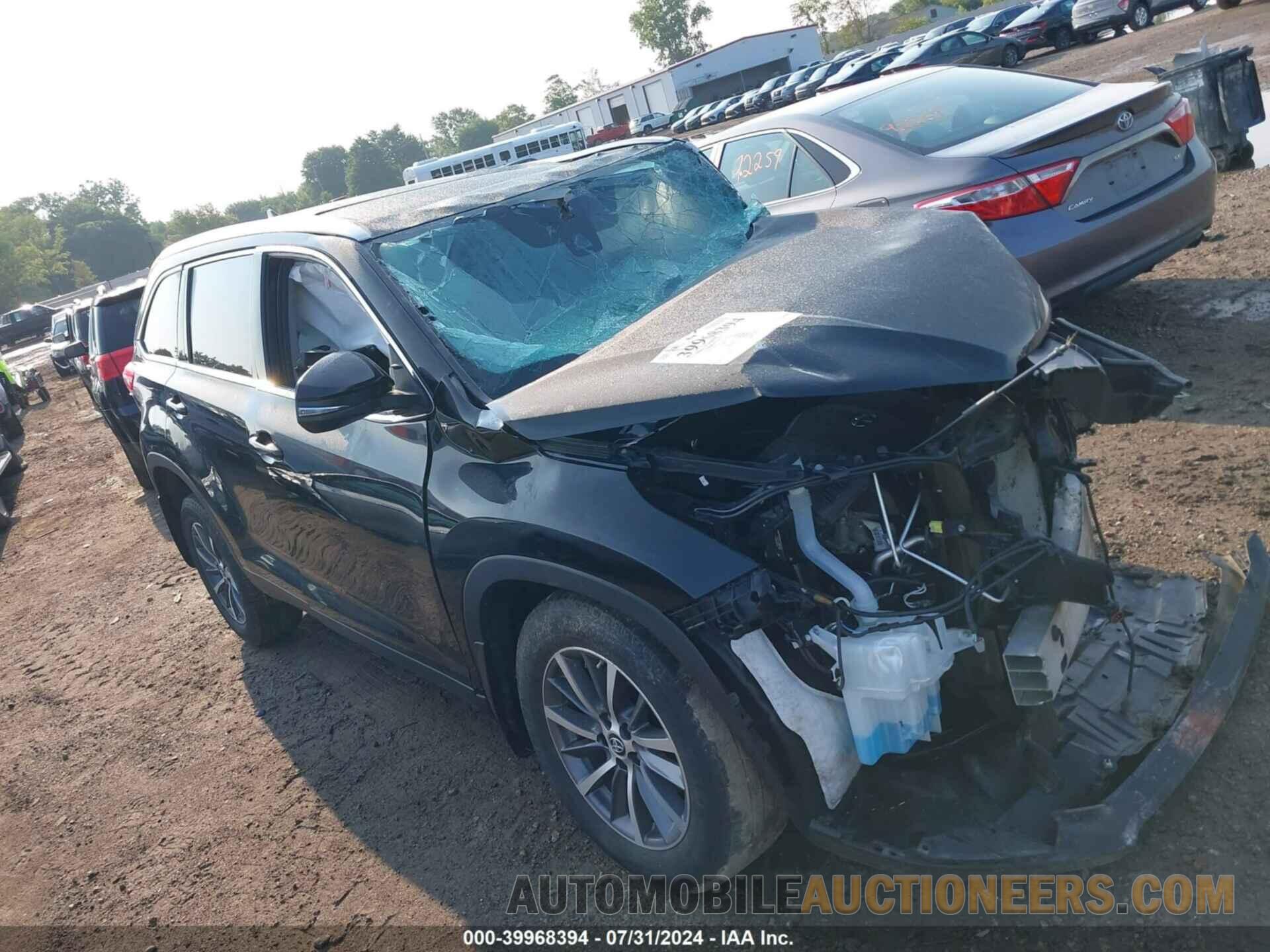 5TDJZRFH7KS612708 TOYOTA HIGHLANDER 2019