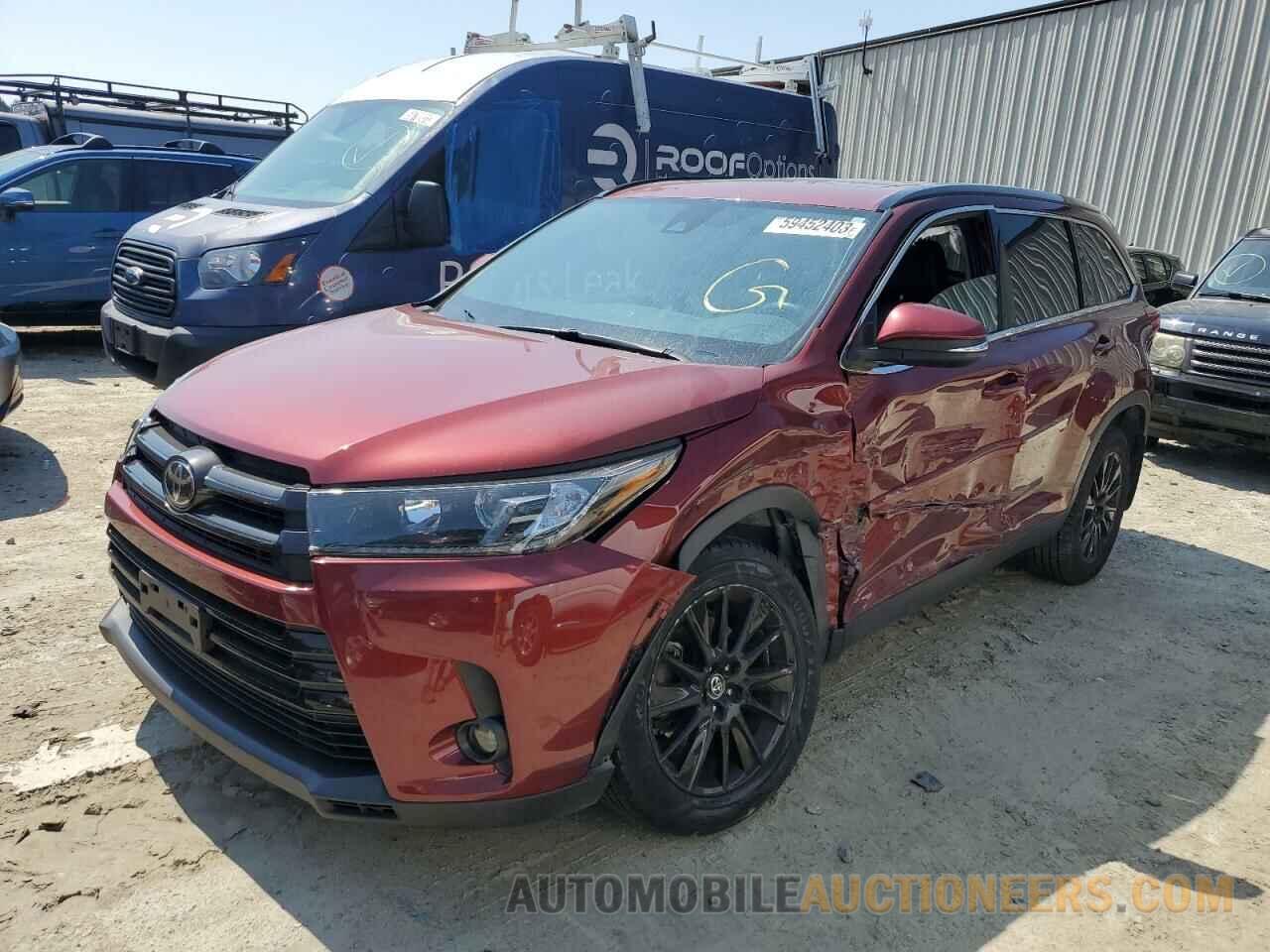 5TDJZRFH7KS614720 TOYOTA HIGHLANDER 2019