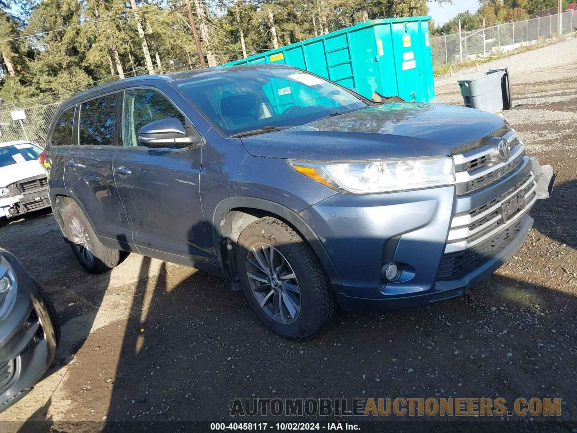 5TDJZRFH7KS702280 TOYOTA HIGHLANDER 2019