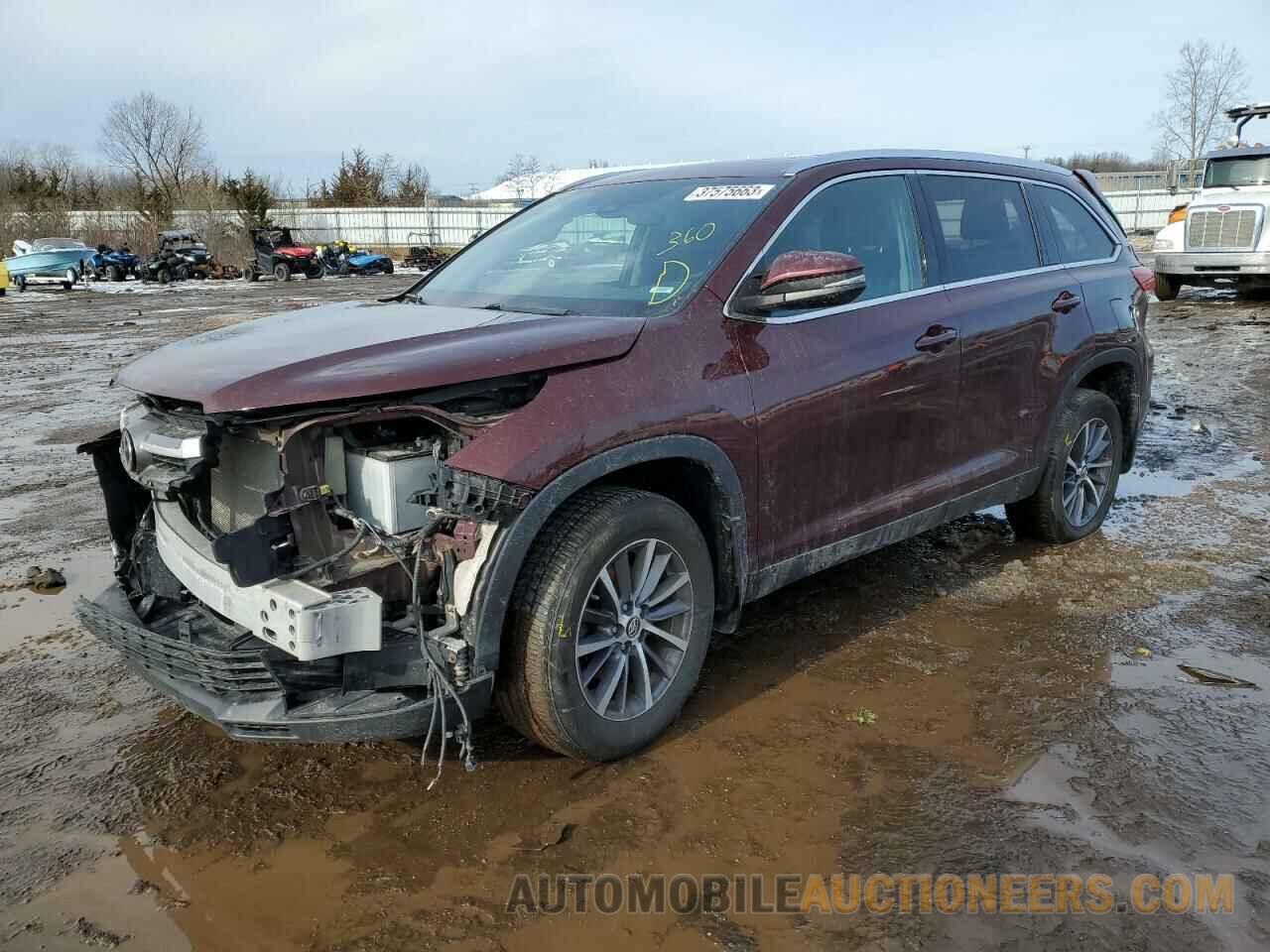 5TDJZRFH7KS980337 TOYOTA HIGHLANDER 2019