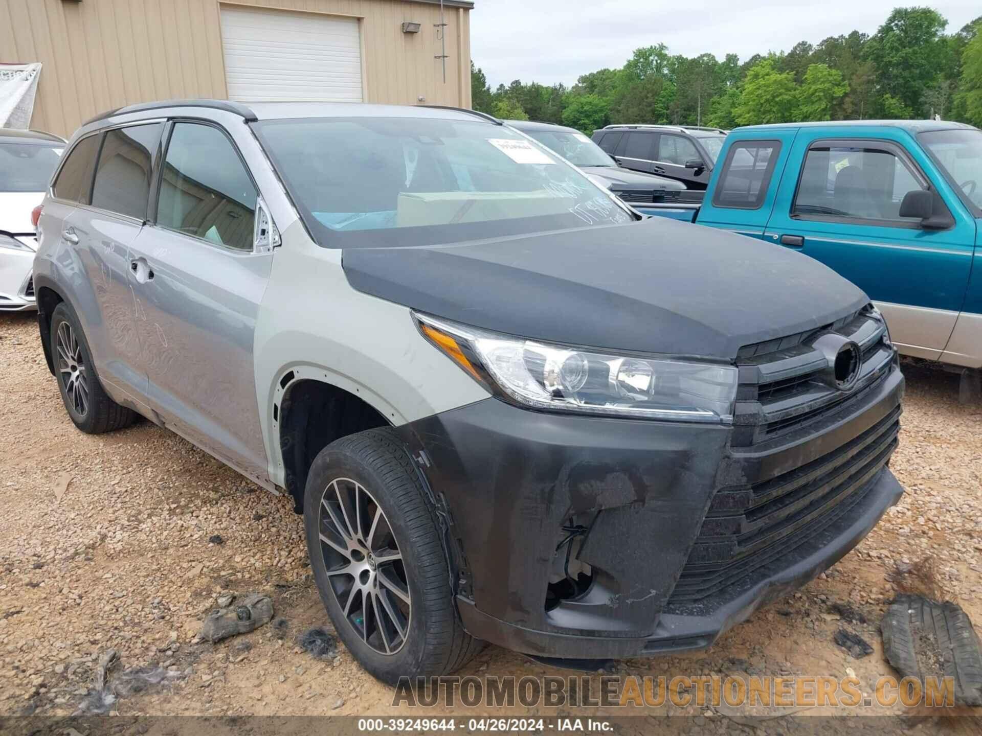 5TDJZRFH8HS362839 TOYOTA HIGHLANDER 2017