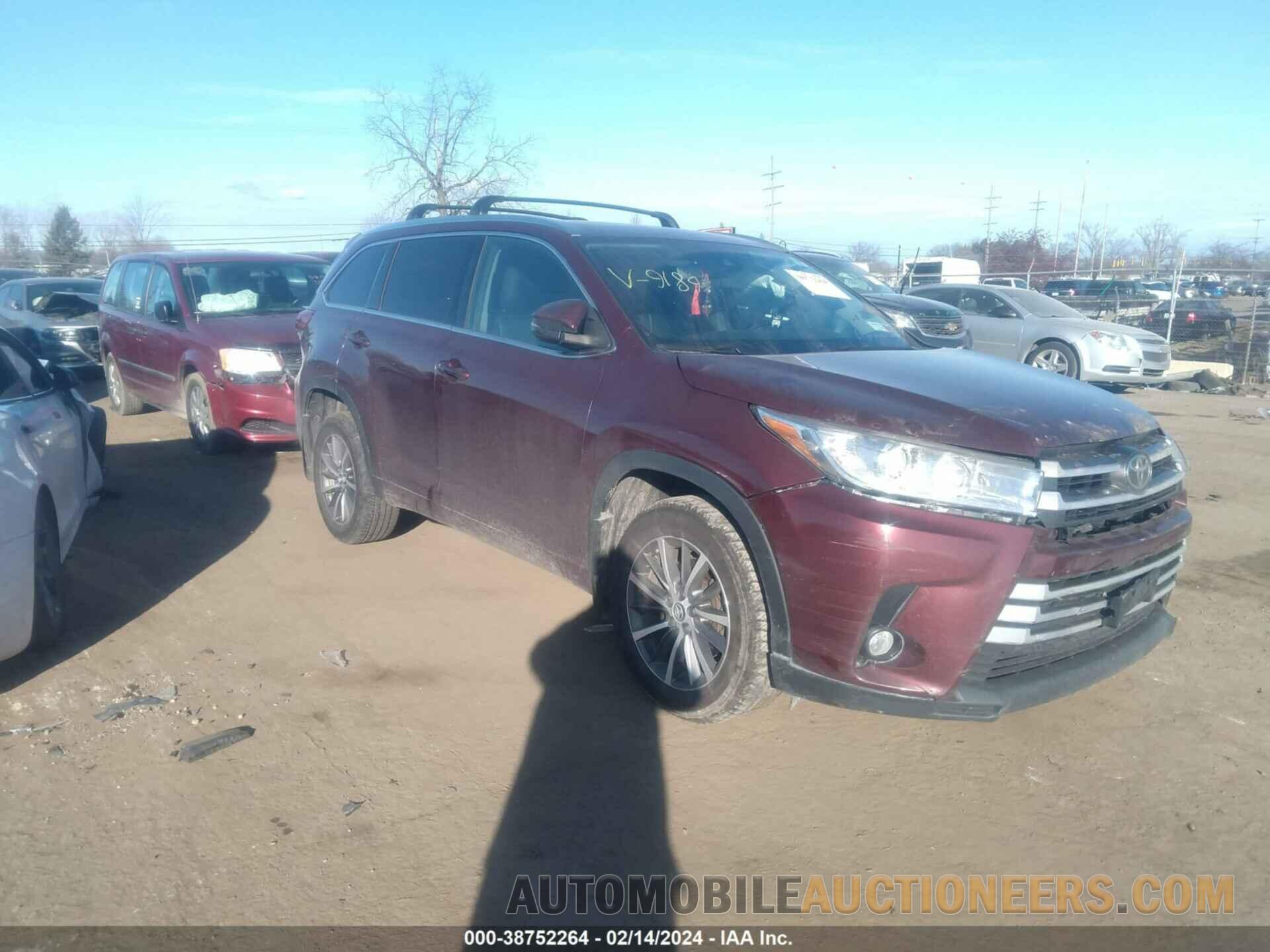 5TDJZRFH8HS369189 TOYOTA HIGHLANDER 2017