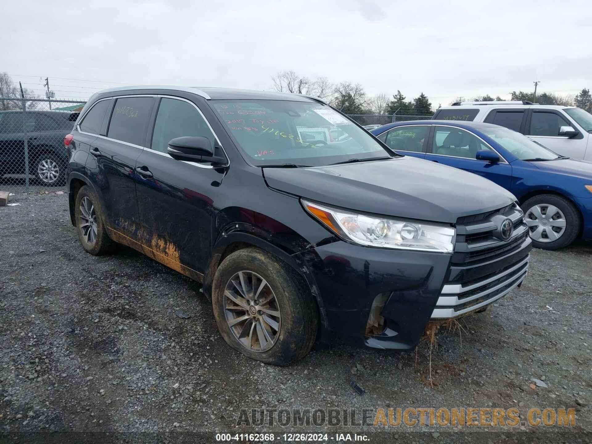 5TDJZRFH8HS384646 TOYOTA HIGHLANDER 2017