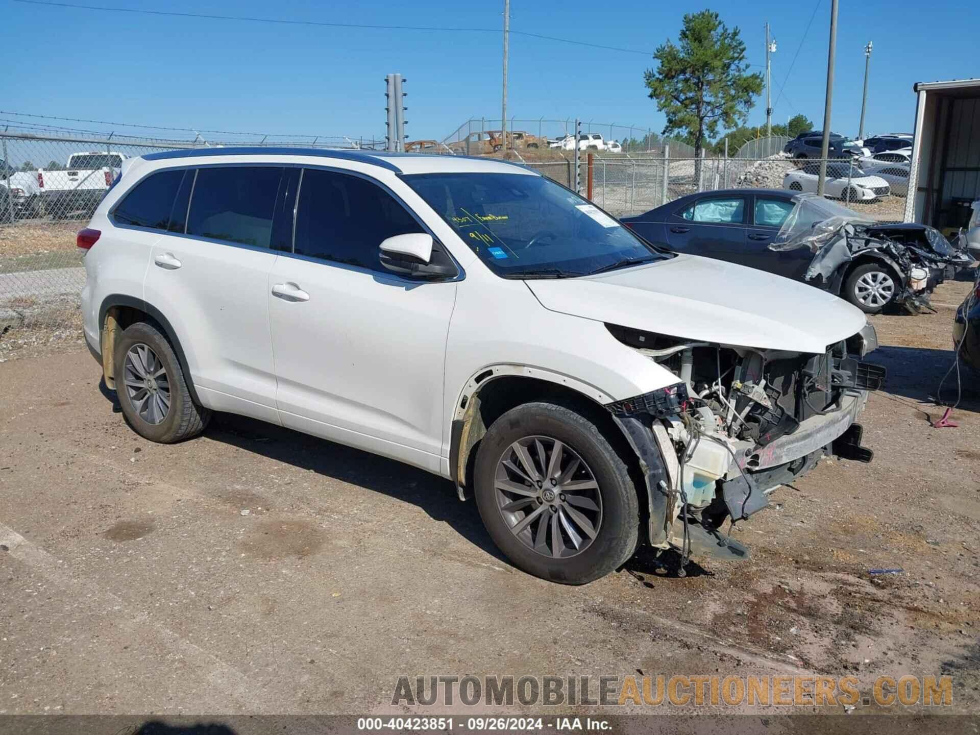 5TDJZRFH8HS512724 TOYOTA HIGHLANDER 2017