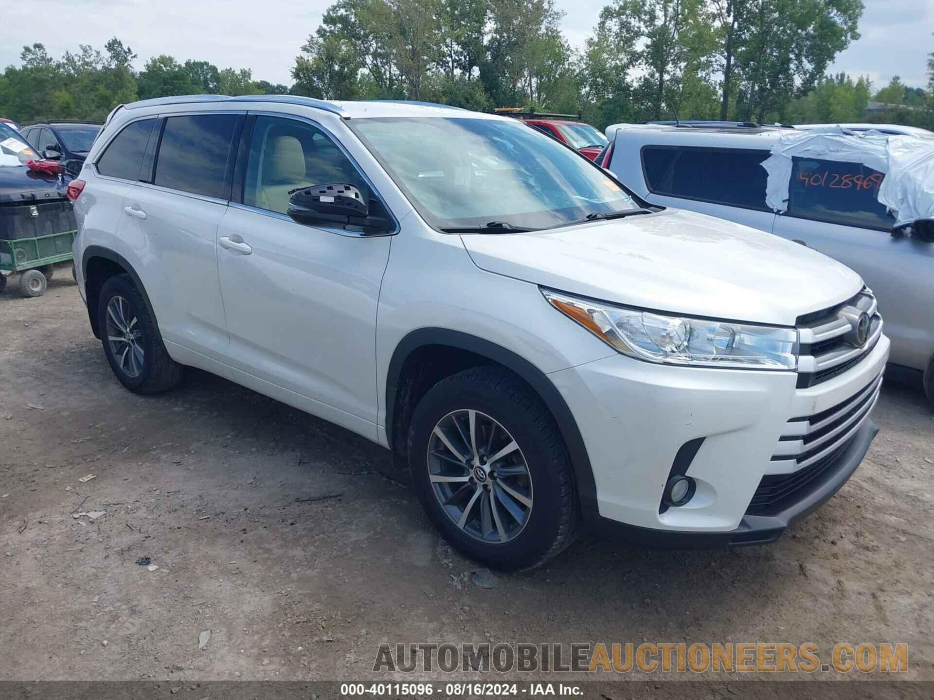 5TDJZRFH8JS559533 TOYOTA HIGHLANDER 2018