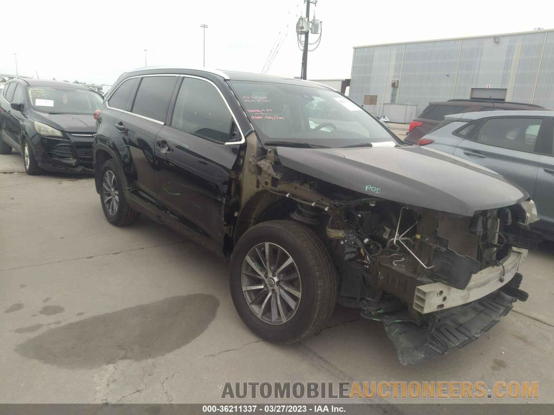 5TDJZRFH8KS566659 TOYOTA HIGHLANDER 2019