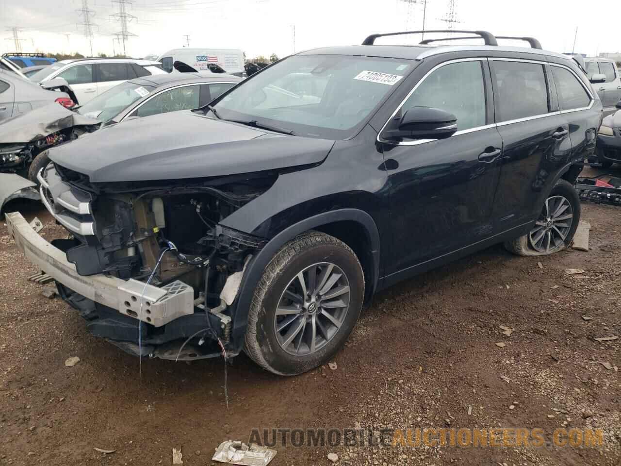 5TDJZRFH8KS612457 TOYOTA HIGHLANDER 2019