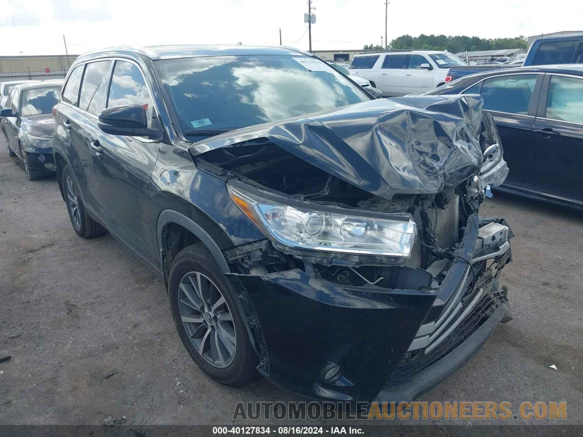 5TDJZRFH8KS713305 TOYOTA HIGHLANDER 2019