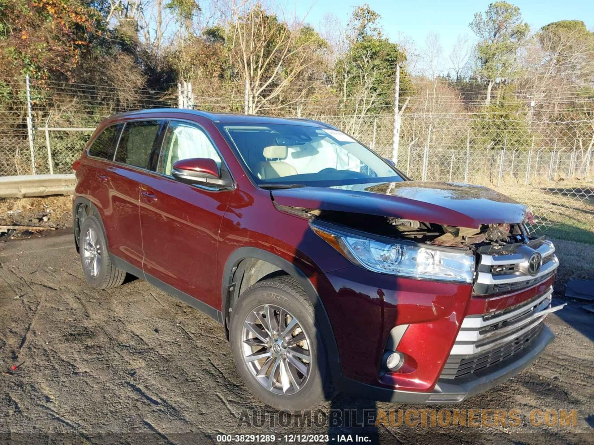 5TDJZRFH8KS740620 TOYOTA HIGHLANDER 2019