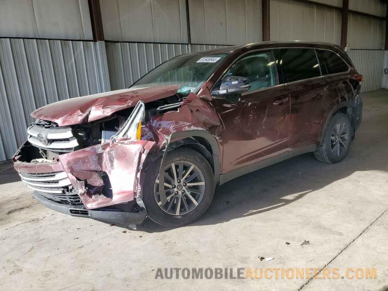 5TDJZRFH8KS929378 TOYOTA HIGHLANDER 2019