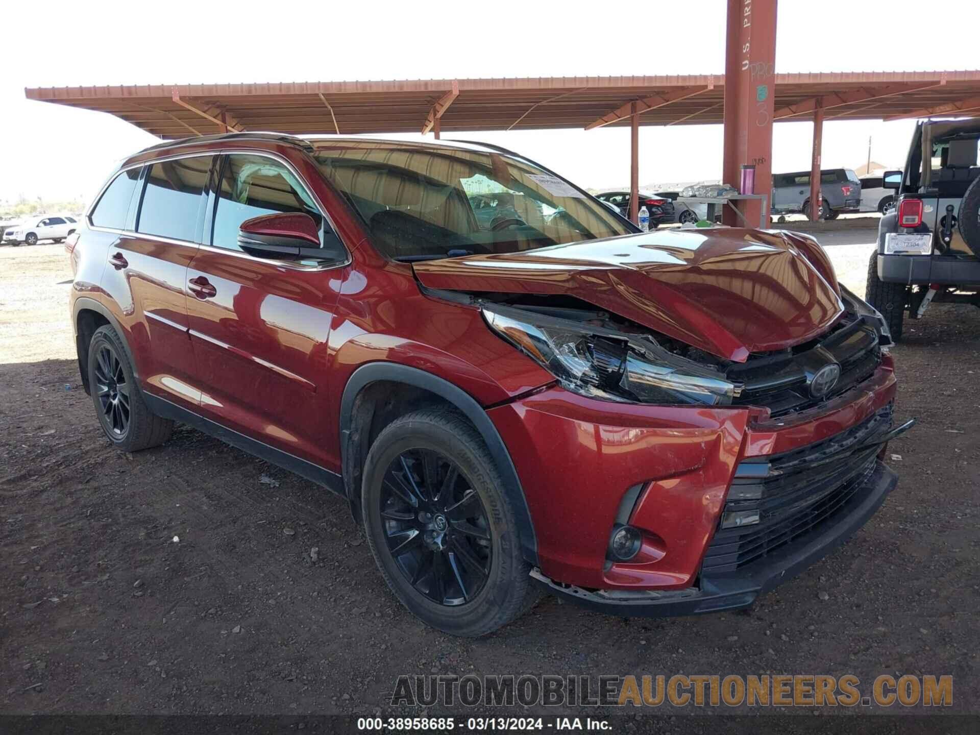 5TDJZRFH8KS958024 TOYOTA HIGHLANDER 2019