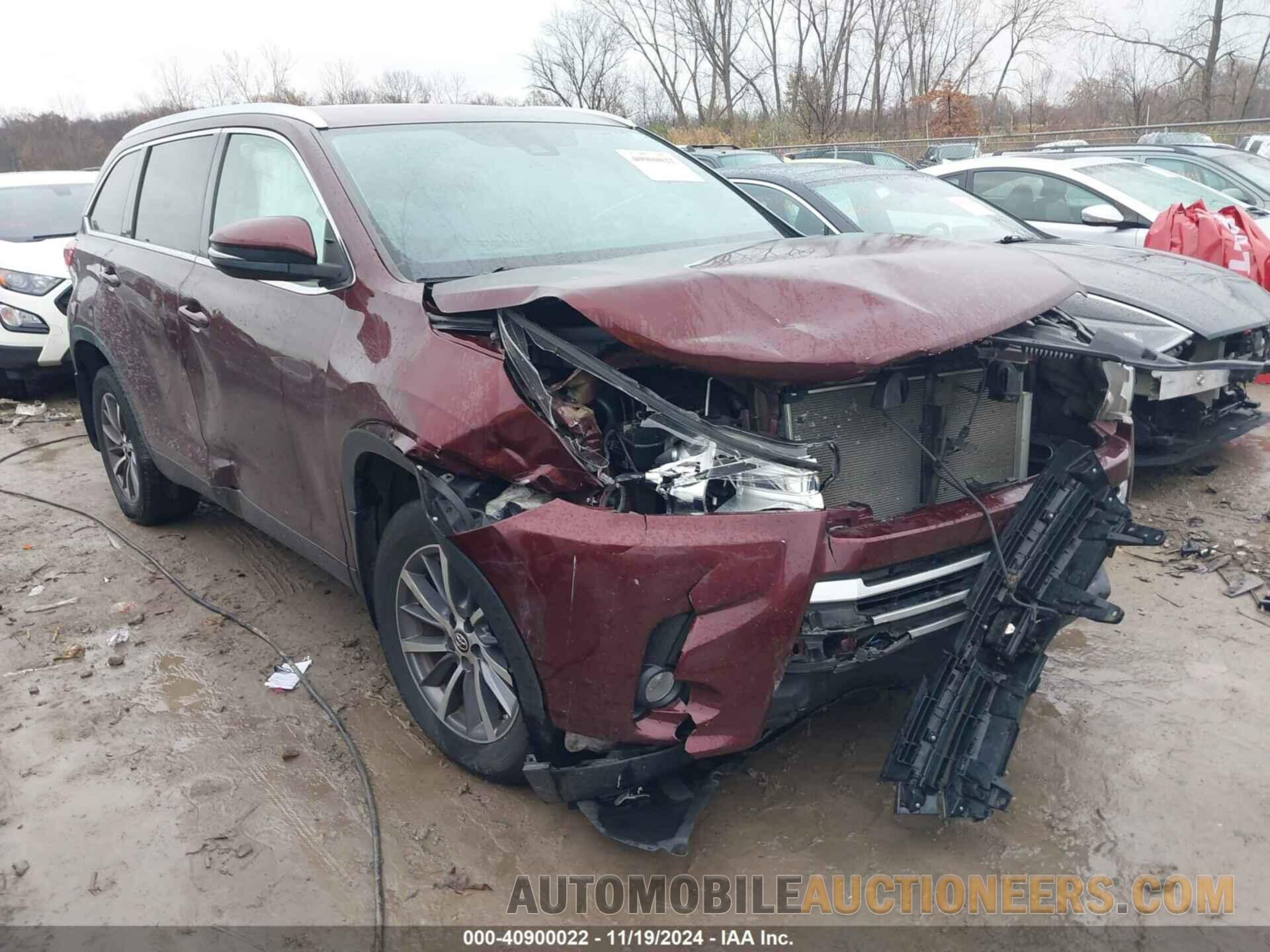 5TDJZRFH8KS958539 TOYOTA HIGHLANDER 2019