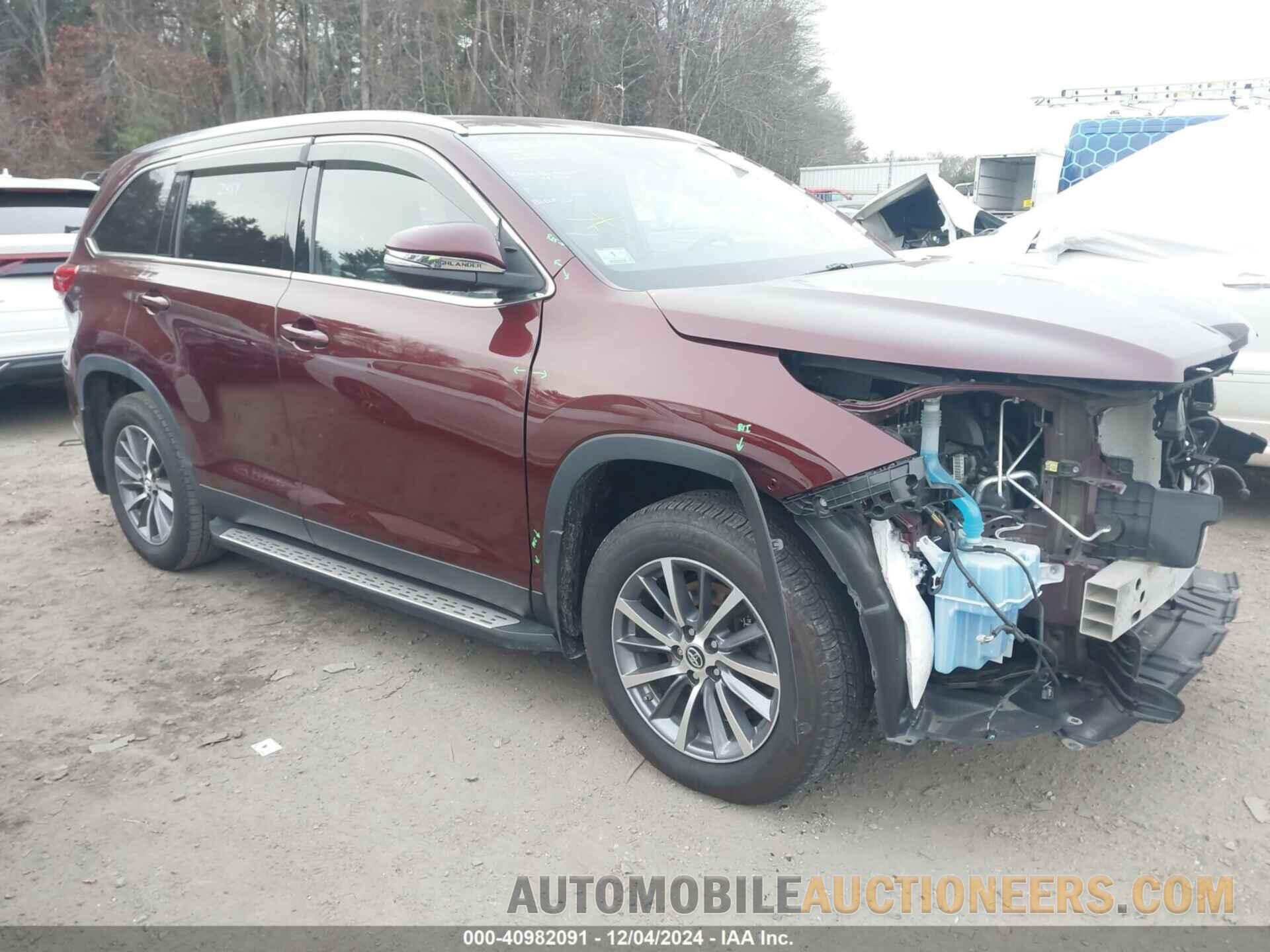 5TDJZRFH8KS983165 TOYOTA HIGHLANDER 2019