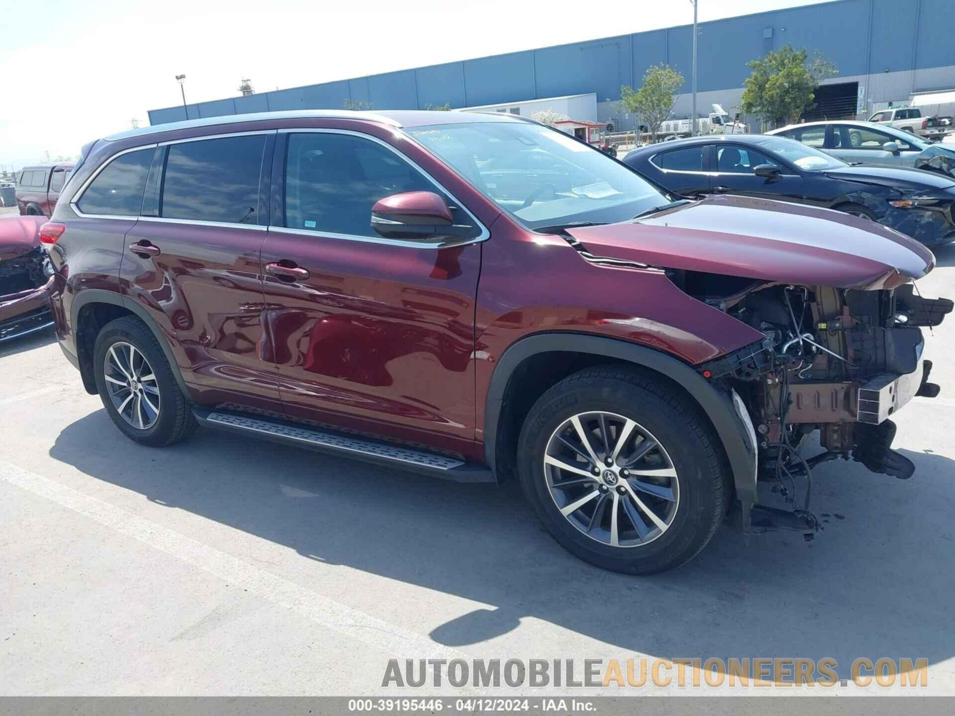 5TDJZRFH9HS453487 TOYOTA HIGHLANDER 2017