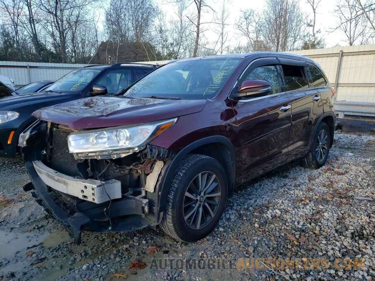 5TDJZRFH9HS480124 TOYOTA HIGHLANDER 2017