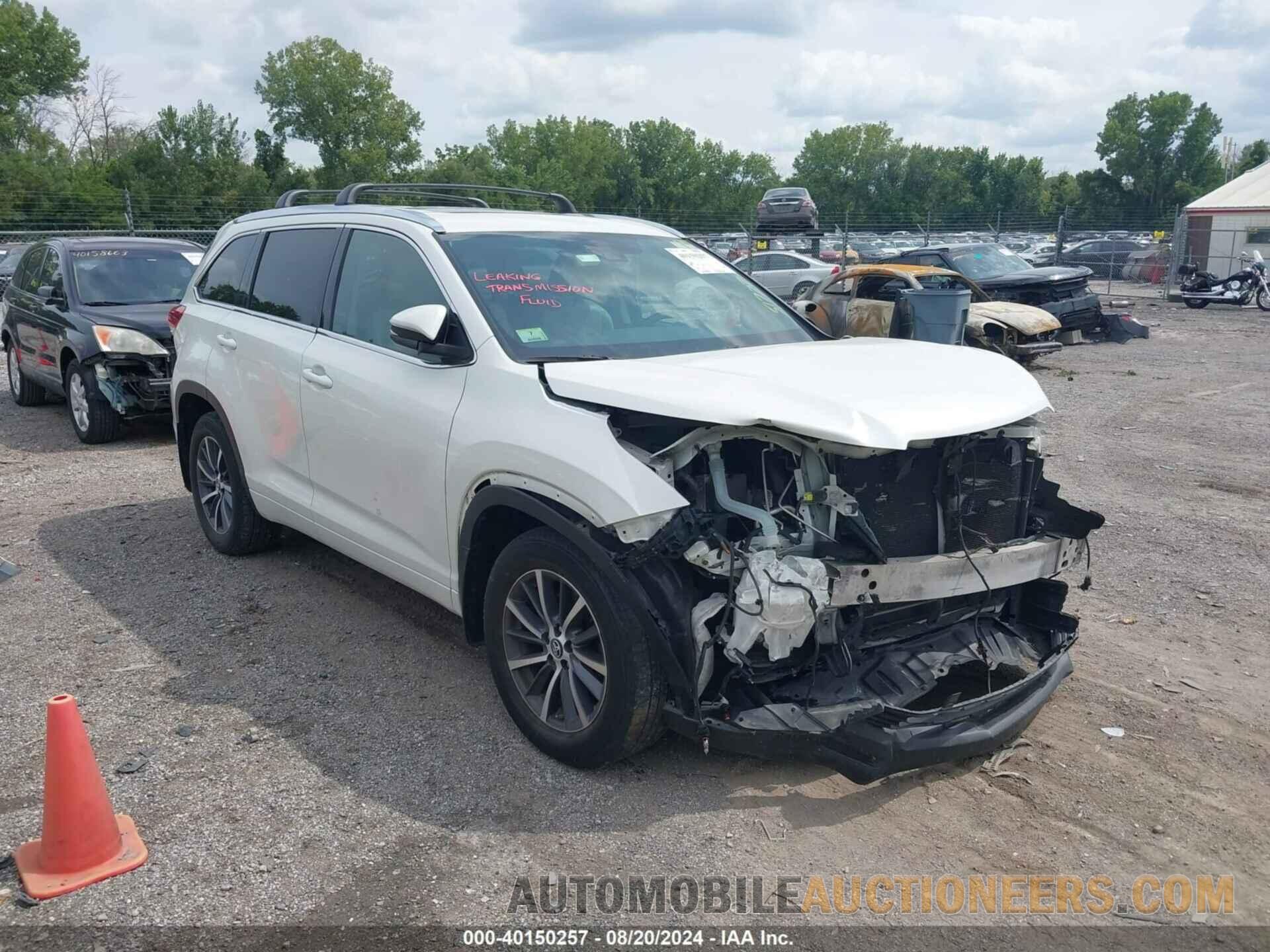 5TDJZRFH9HS517771 TOYOTA HIGHLANDER 2017