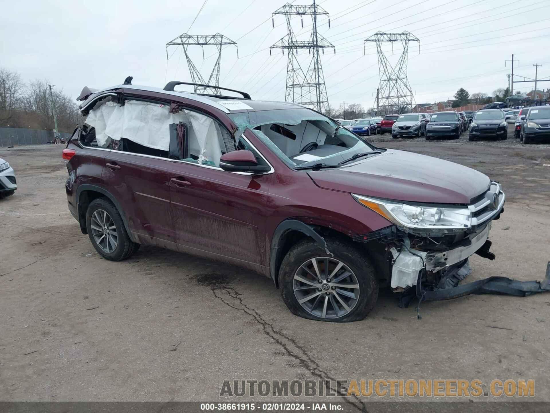 5TDJZRFH9JS899984 TOYOTA HIGHLANDER 2018