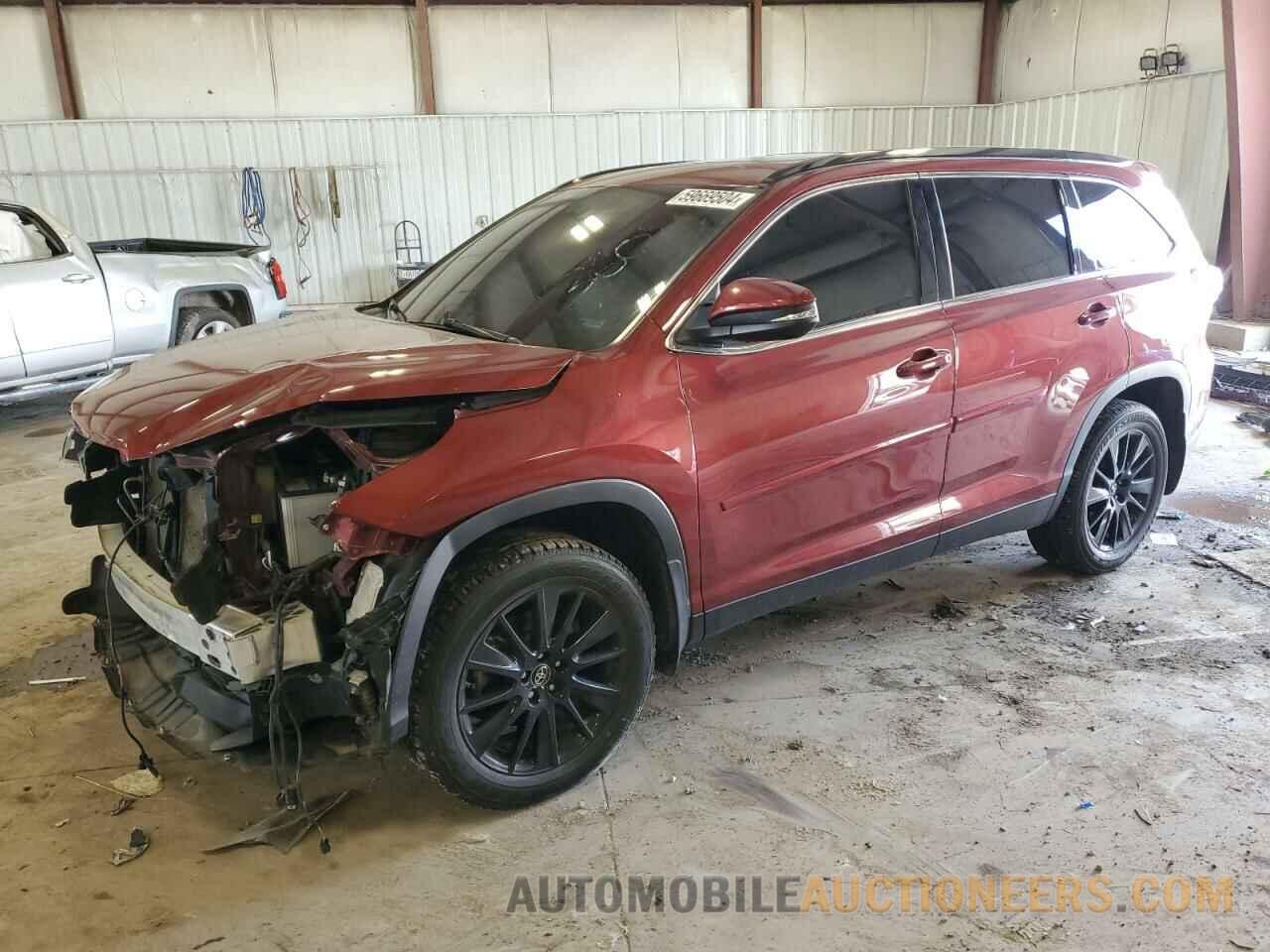 5TDJZRFH9KS573443 TOYOTA HIGHLANDER 2019