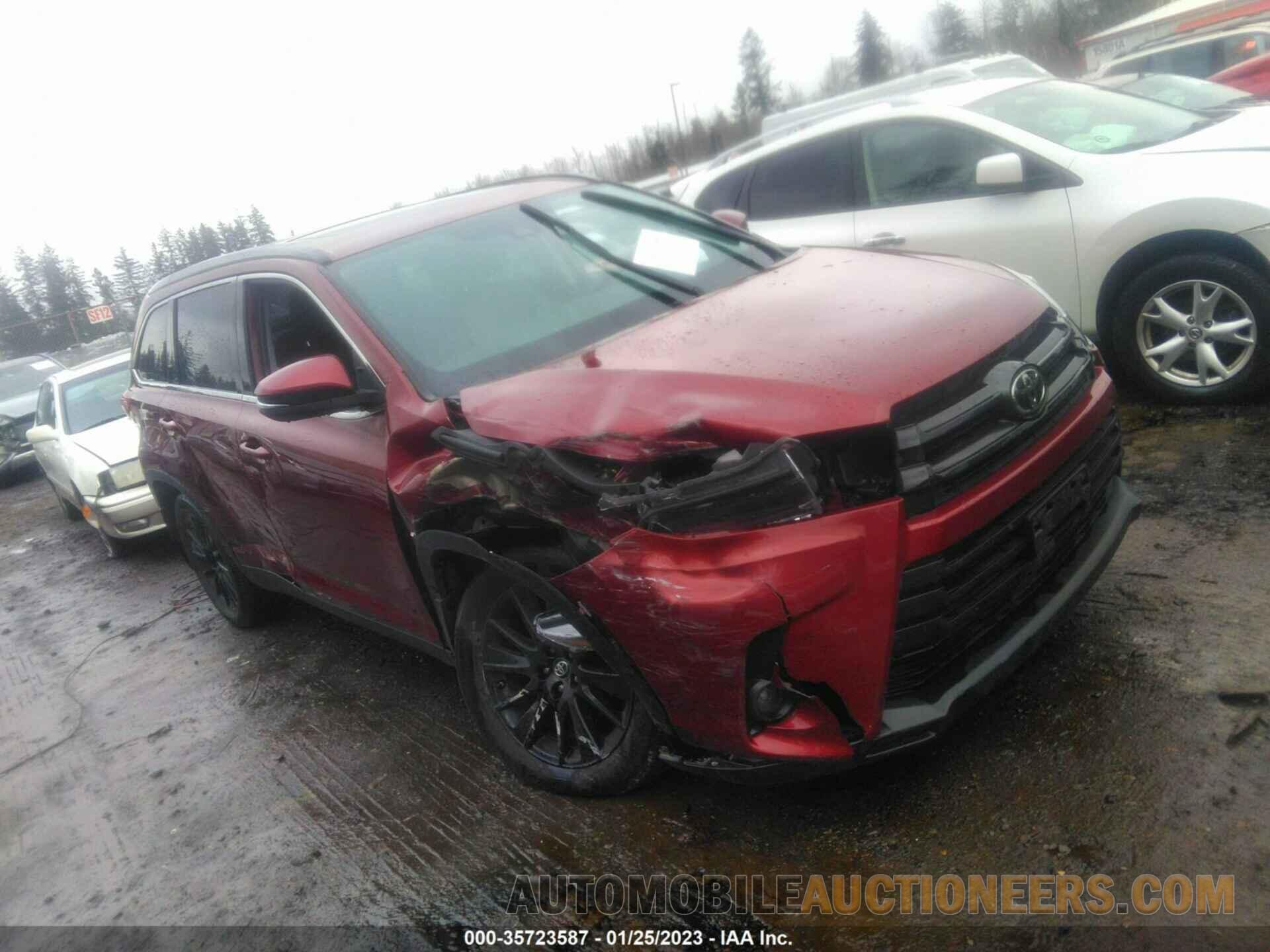 5TDJZRFH9KS598956 TOYOTA HIGHLANDER 2019