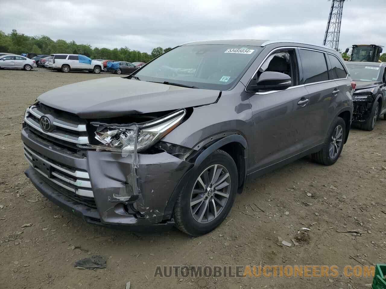 5TDJZRFH9KS601841 TOYOTA HIGHLANDER 2019