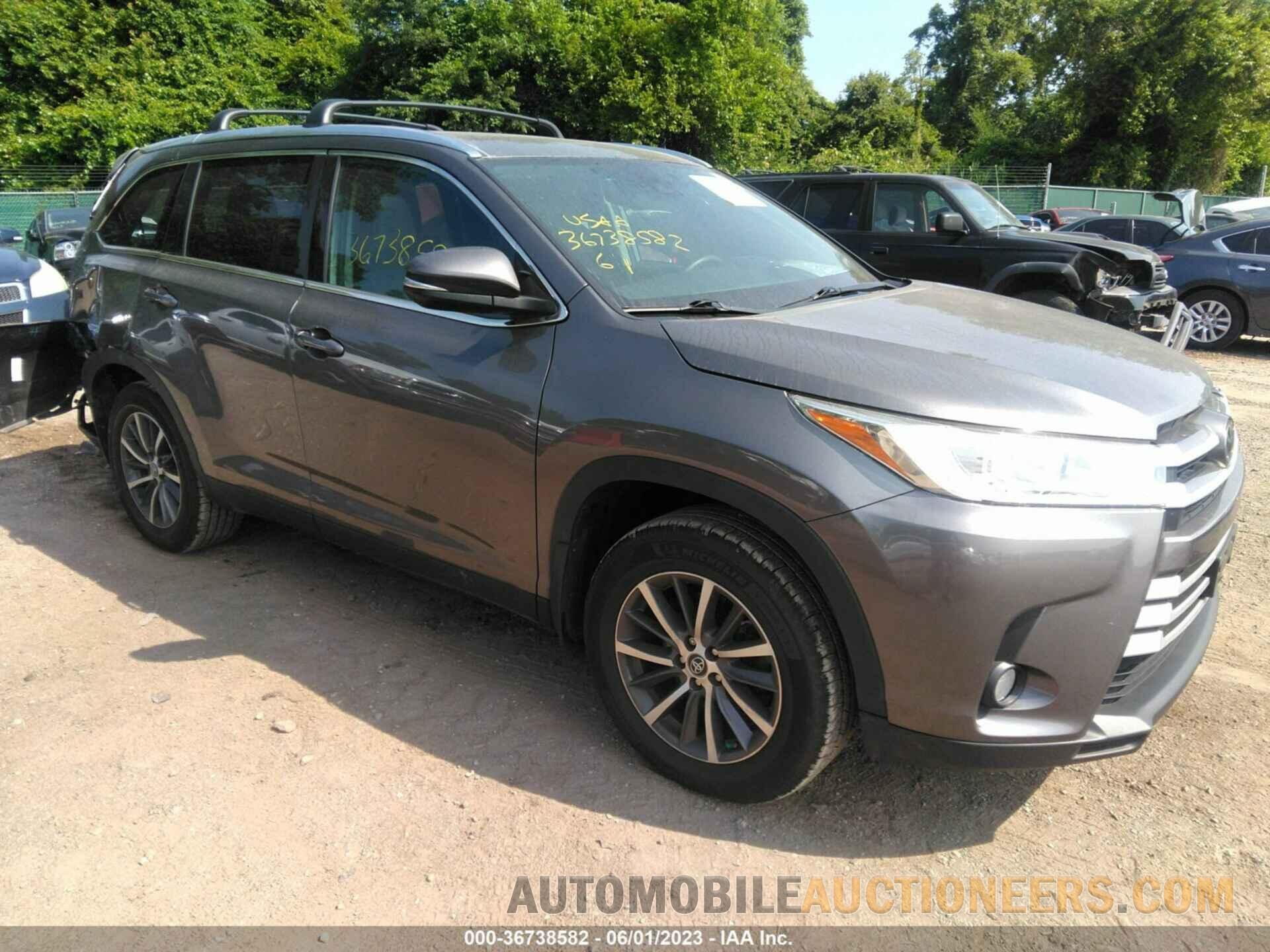 5TDJZRFH9KS604125 TOYOTA HIGHLANDER 2019