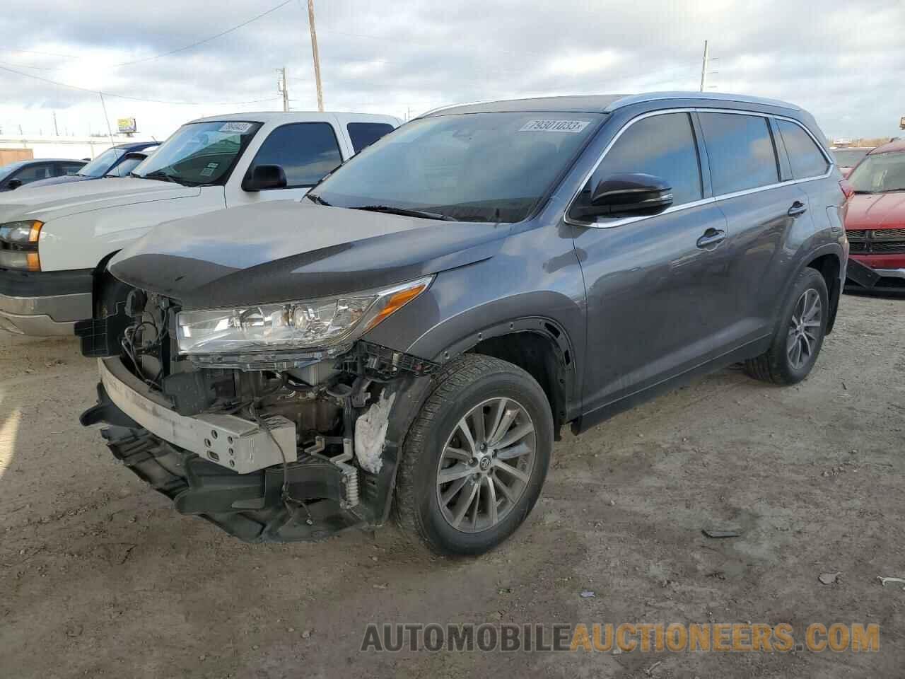 5TDJZRFH9KS708324 TOYOTA HIGHLANDER 2019