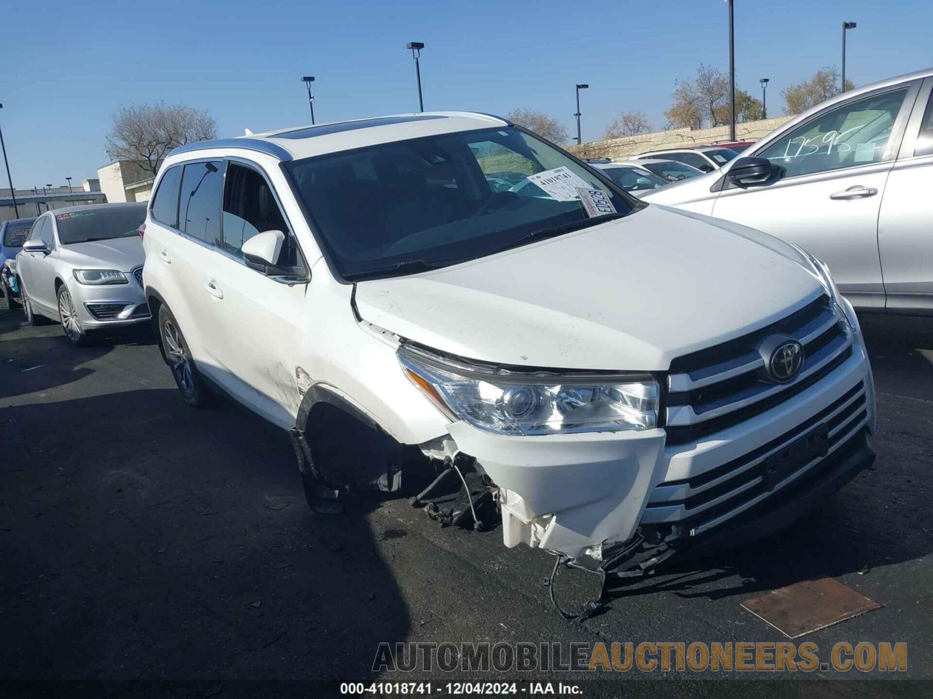 5TDJZRFH9KS731473 TOYOTA HIGHLANDER 2019