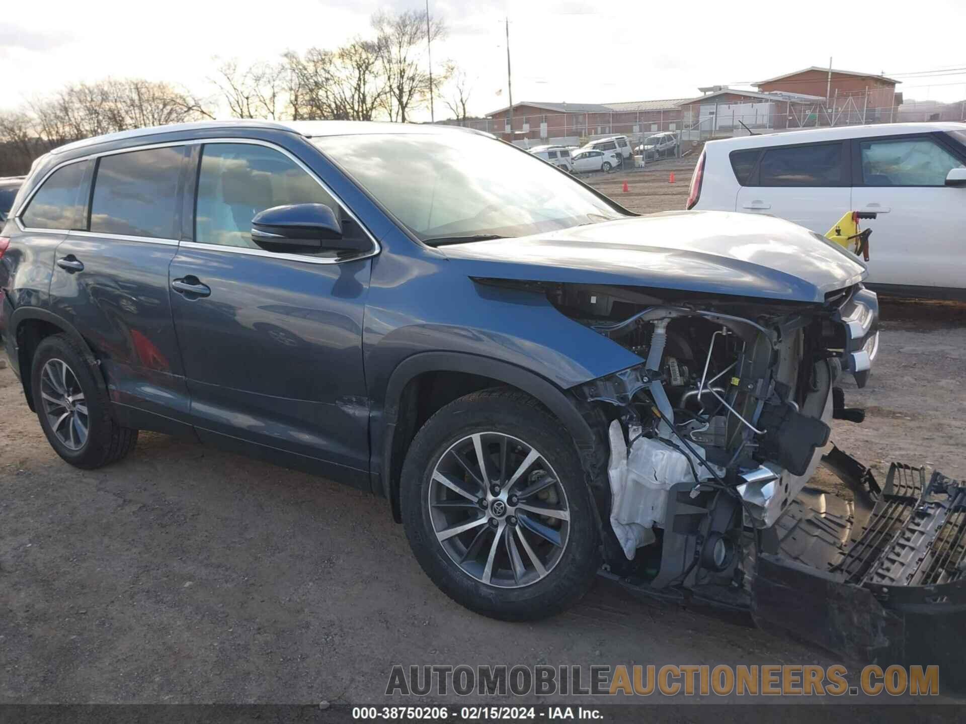 5TDJZRFH9KS741615 TOYOTA HIGHLANDER 2019