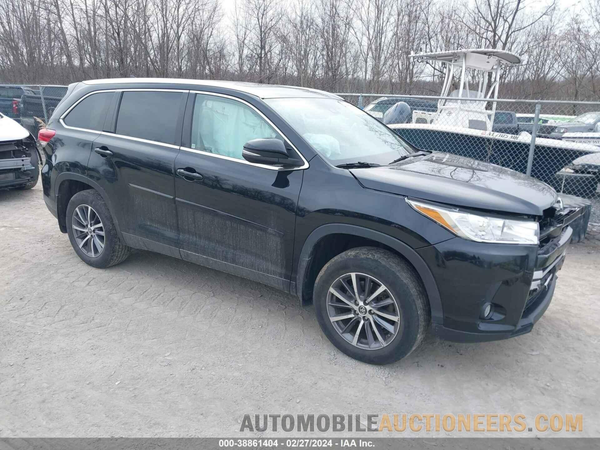 5TDJZRFH9KS951275 TOYOTA HIGHLANDER 2019