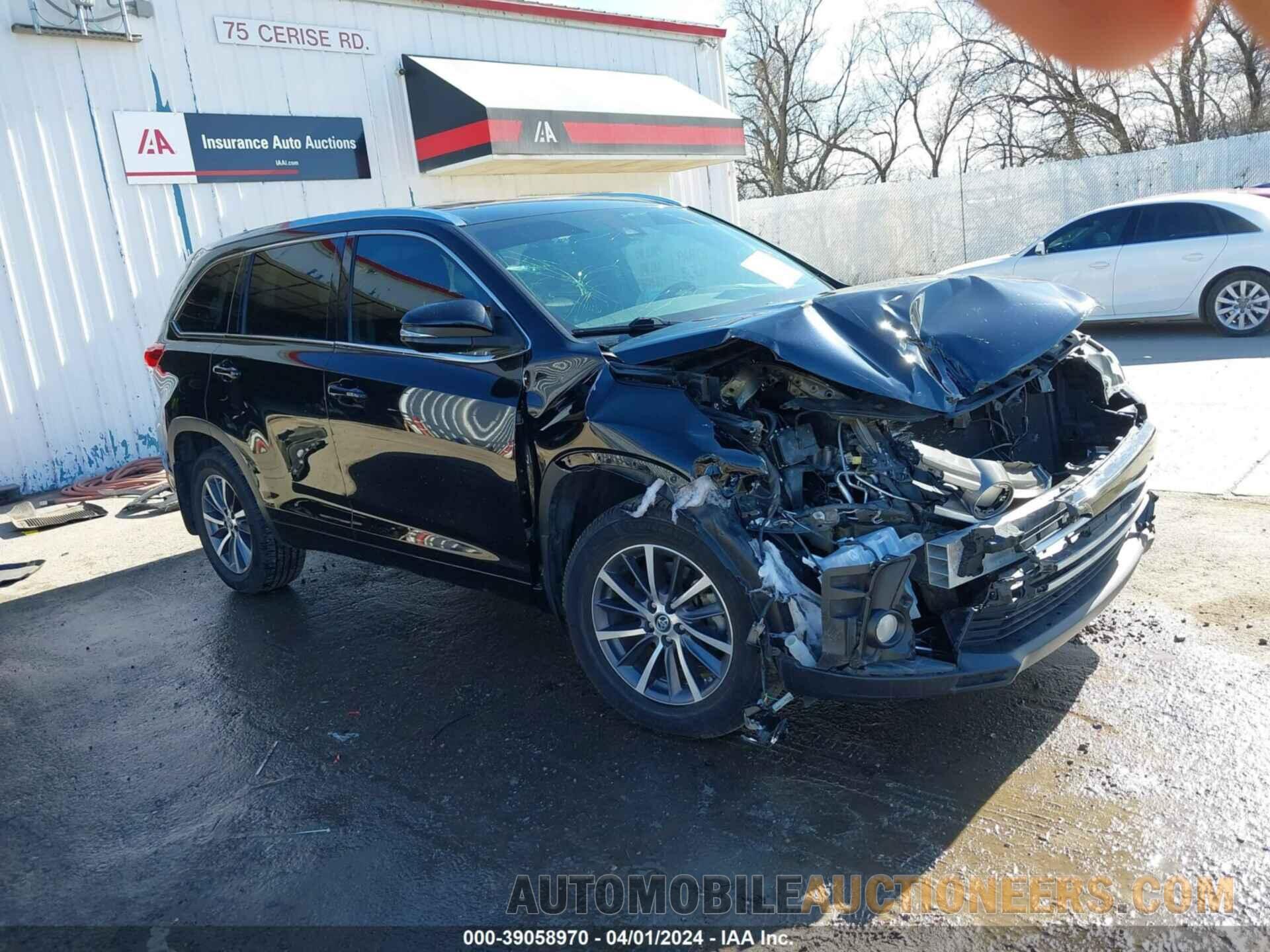 5TDJZRFHXHS455927 TOYOTA HIGHLANDER 2017