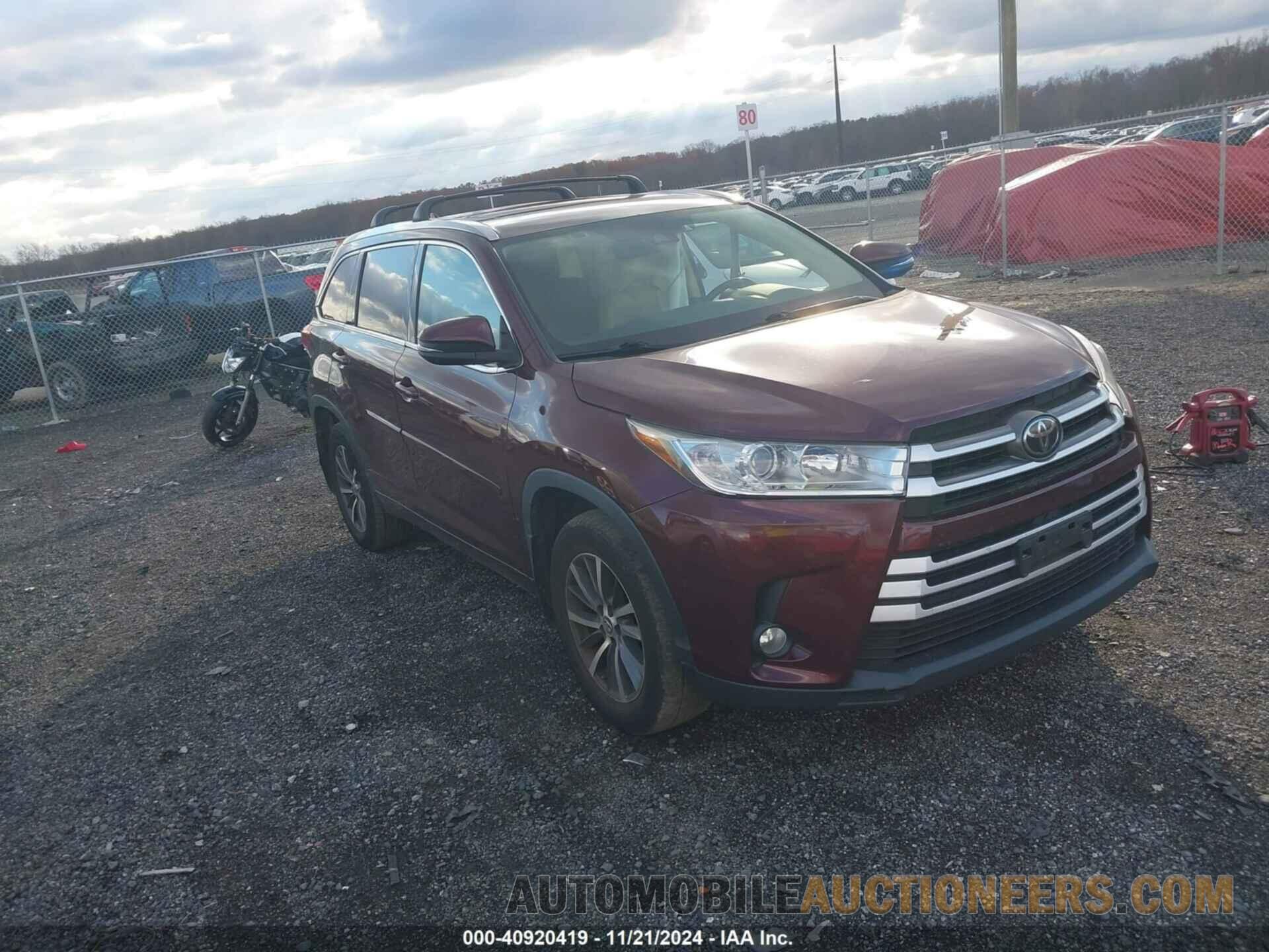 5TDJZRFHXHS477376 TOYOTA HIGHLANDER 2017