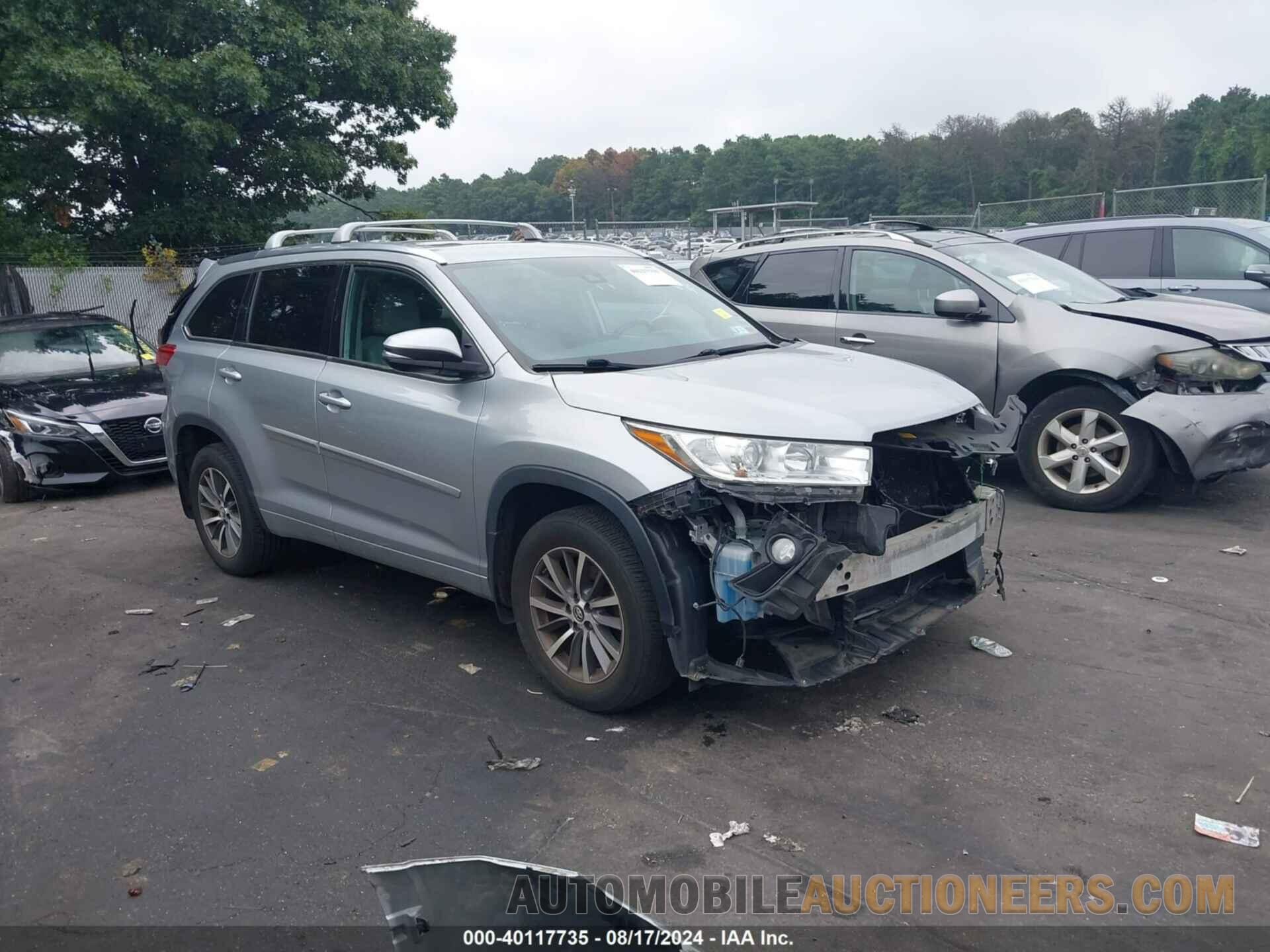 5TDJZRFHXJS525111 TOYOTA HIGHLANDER 2018