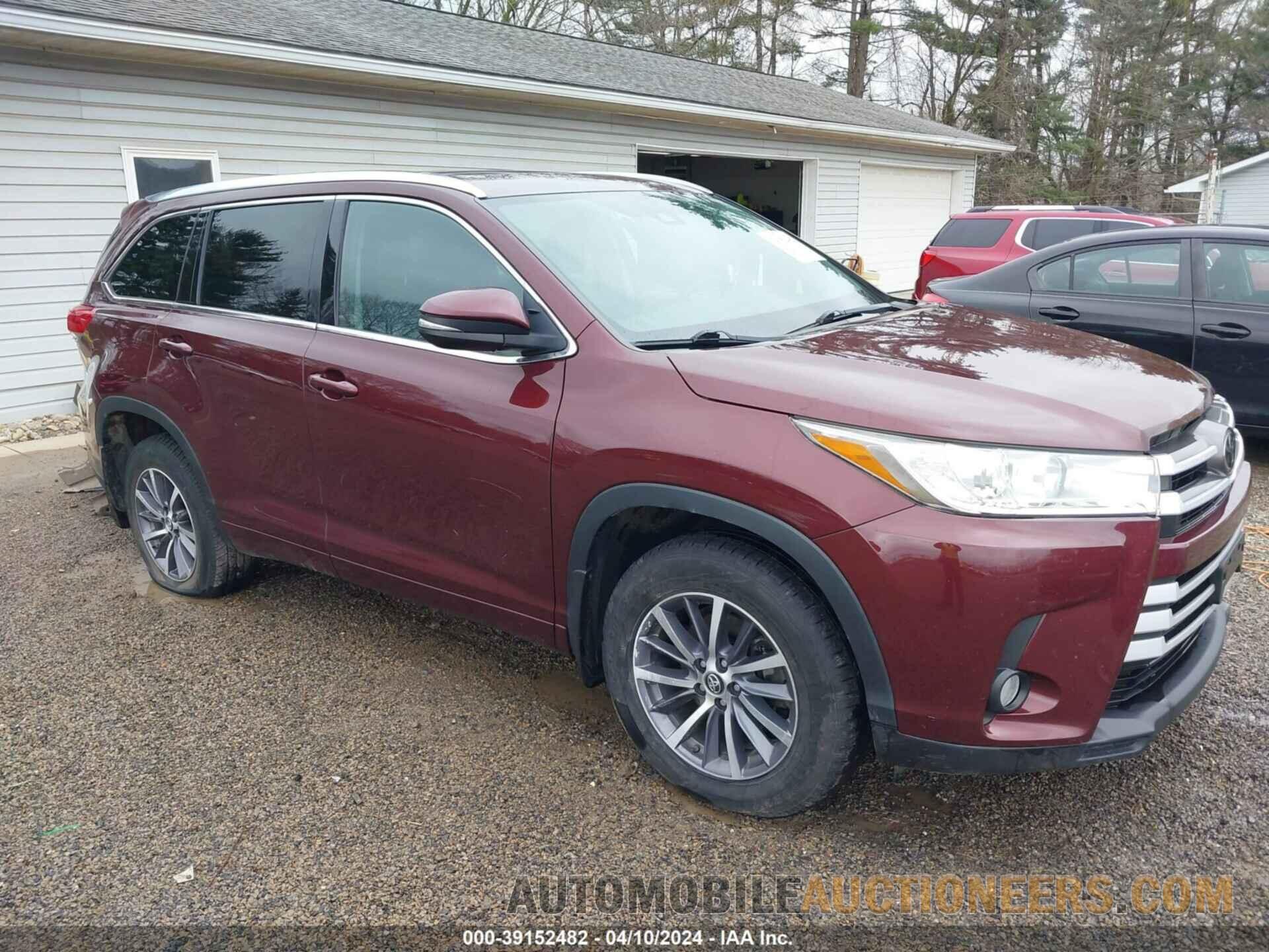 5TDJZRFHXJS805160 TOYOTA HIGHLANDER 2018