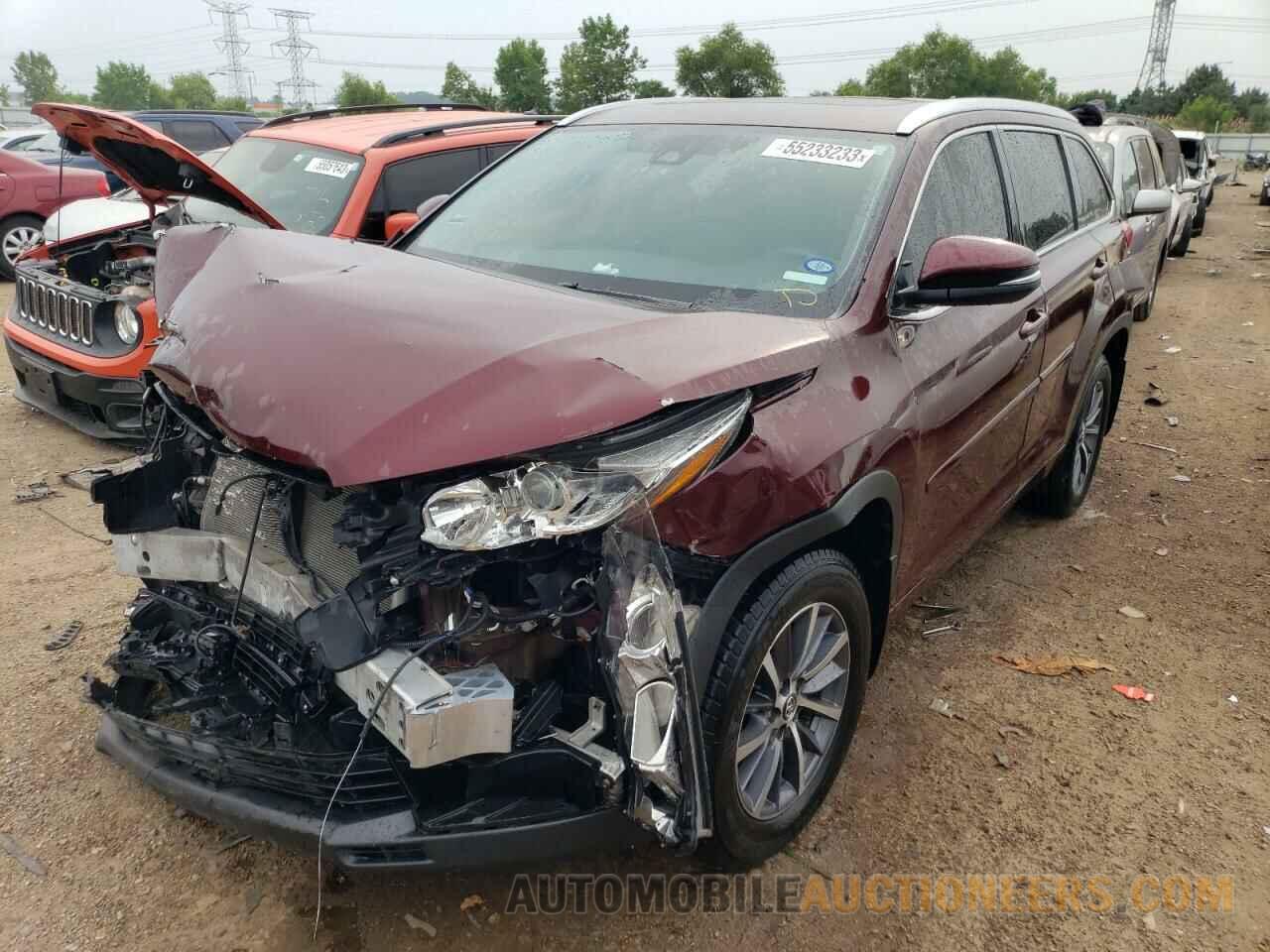 5TDJZRFHXJS827336 TOYOTA HIGHLANDER 2018