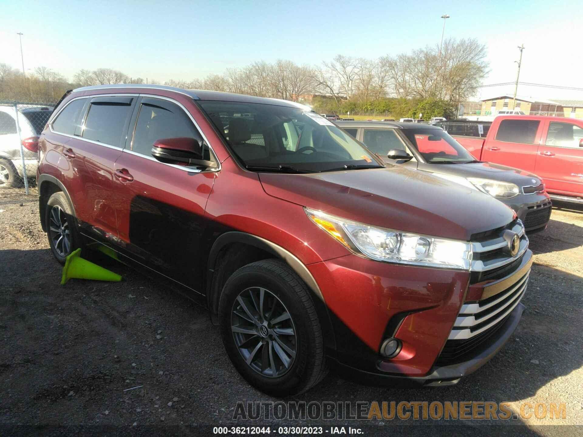 5TDJZRFHXJS833458 TOYOTA HIGHLANDER 2018