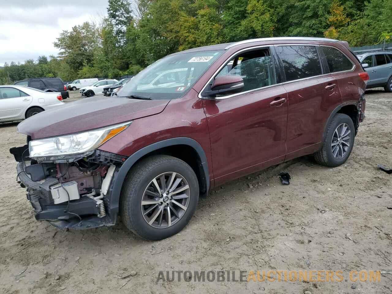 5TDJZRFHXJS835792 TOYOTA HIGHLANDER 2018