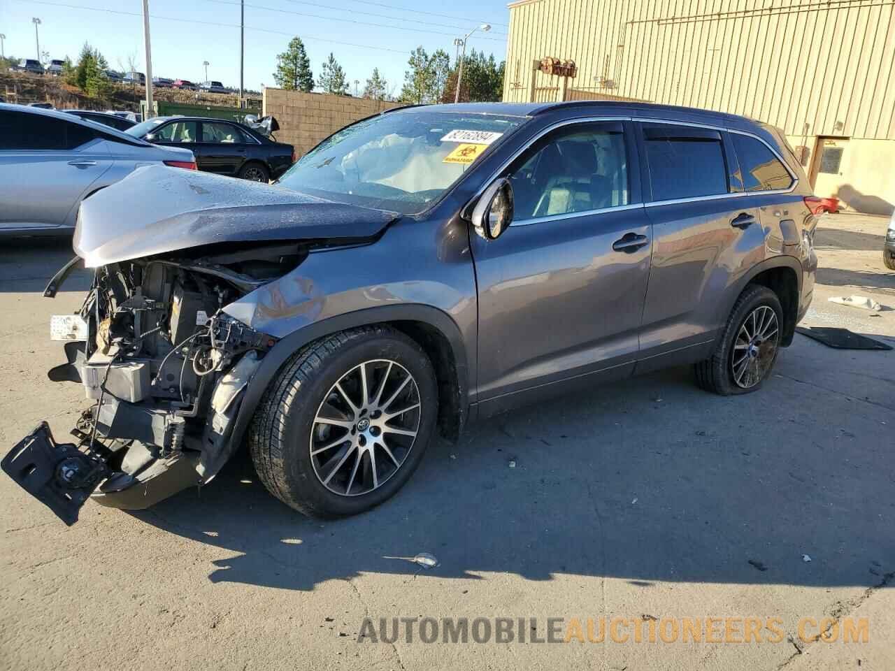 5TDJZRFHXJS850390 TOYOTA HIGHLANDER 2018