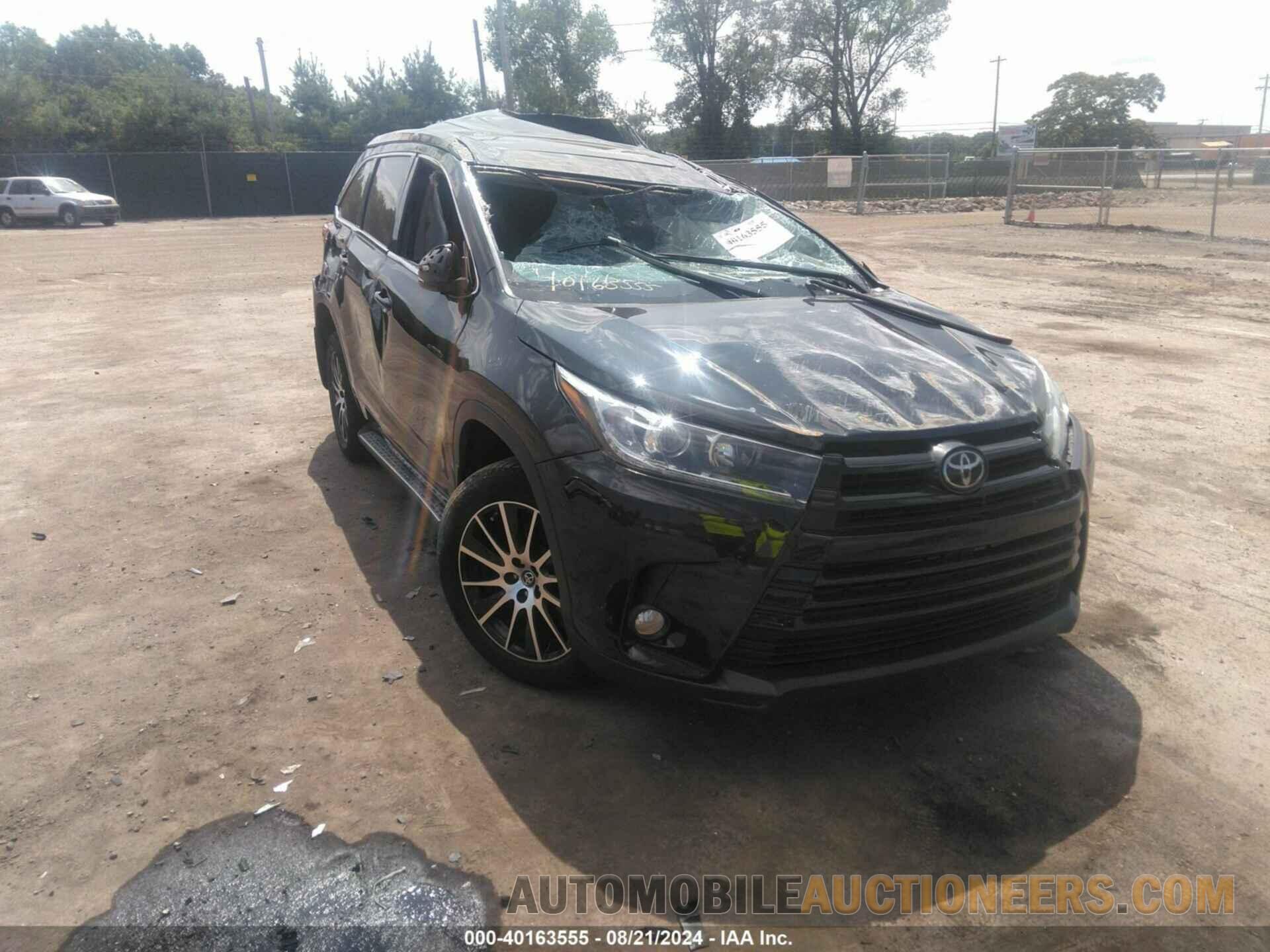 5TDJZRFHXJS896284 TOYOTA HIGHLANDER 2018