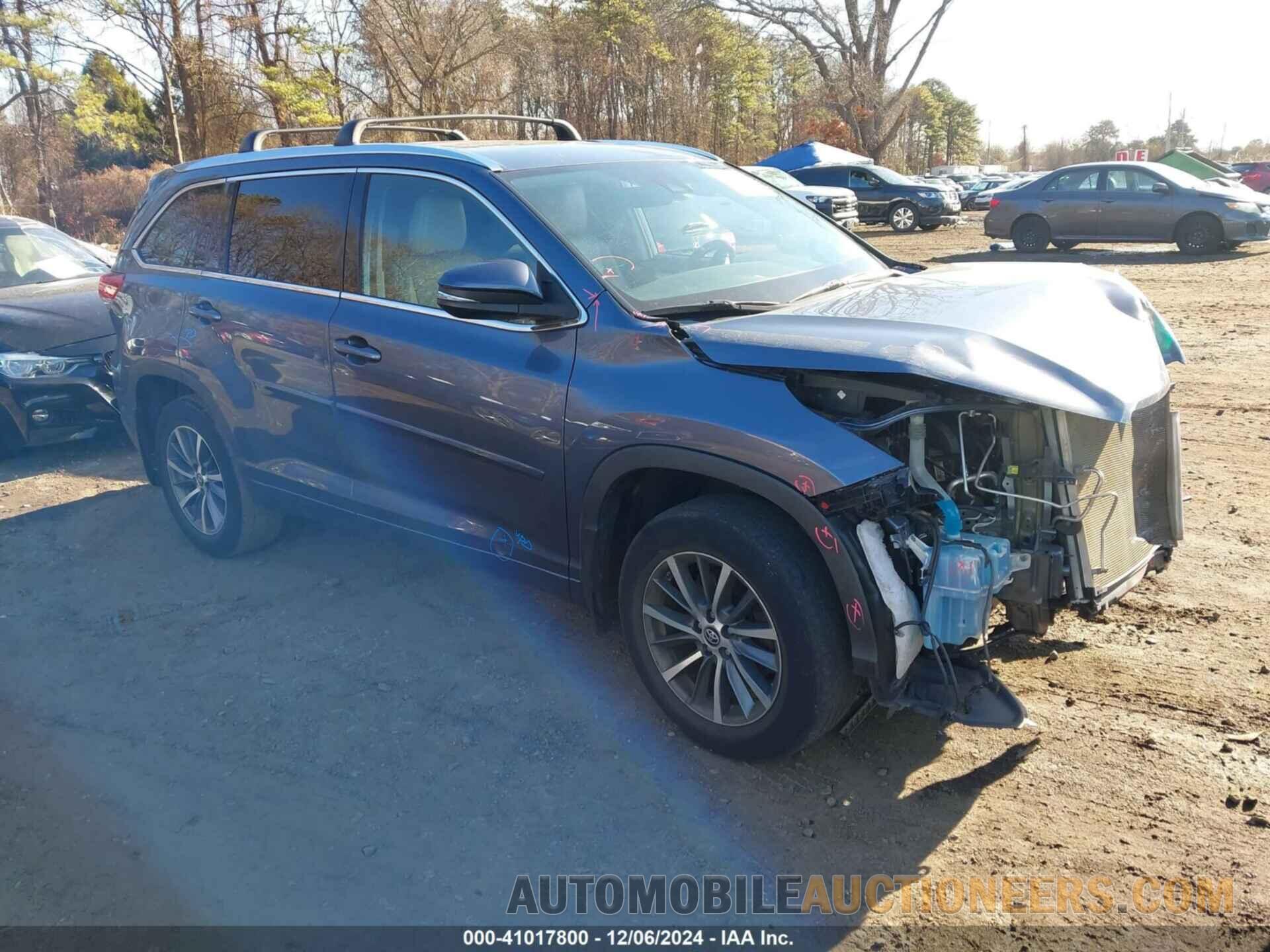 5TDJZRFHXJS912158 TOYOTA HIGHLANDER 2018