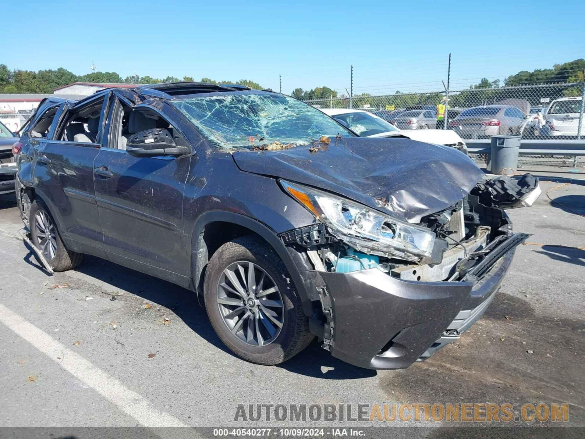 5TDJZRFHXKFS66873 TOYOTA HIGHLANDER 2019