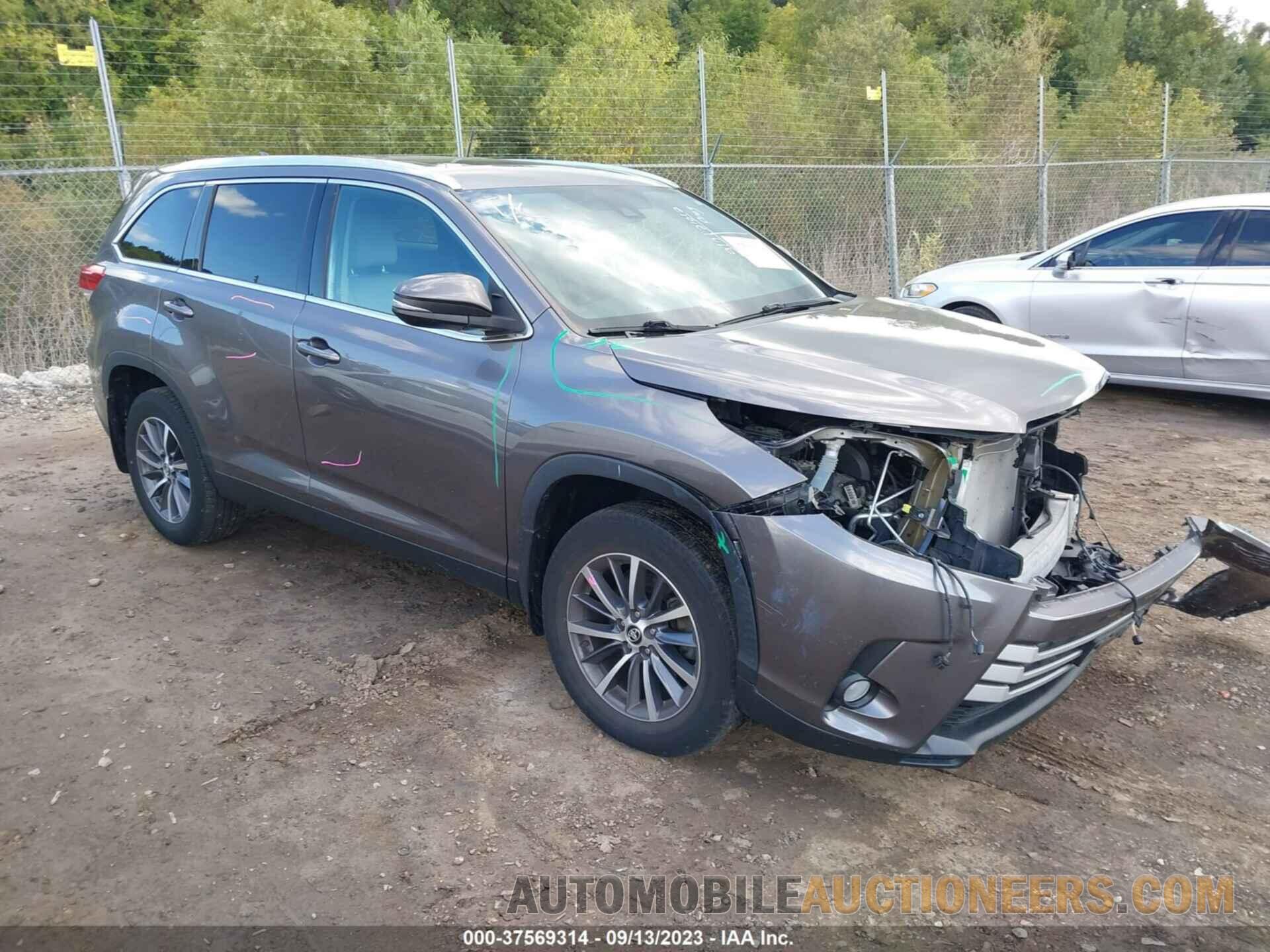 5TDJZRFHXKS589487 TOYOTA HIGHLANDER 2019