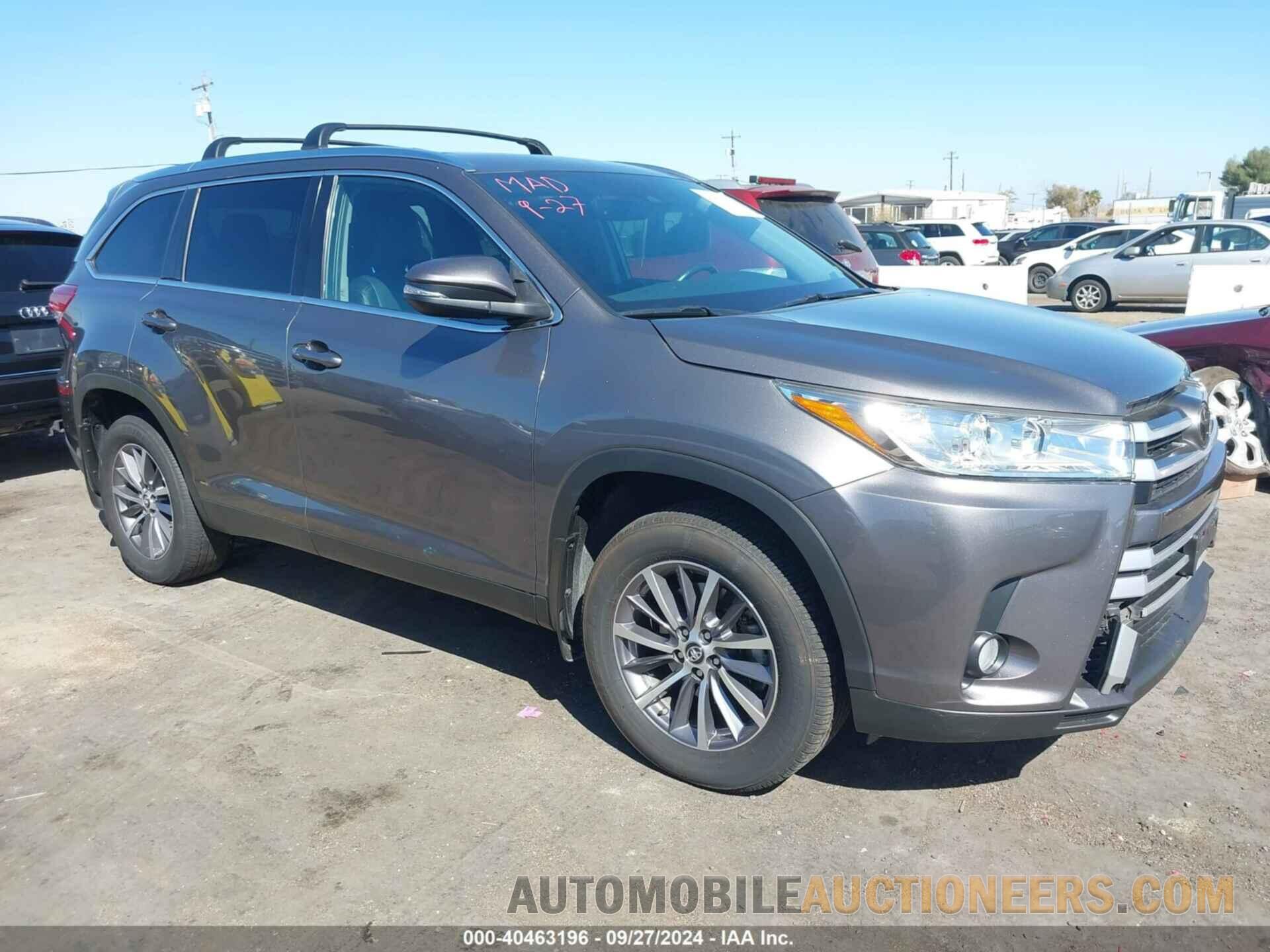 5TDJZRFHXKS597850 TOYOTA HIGHLANDER 2019