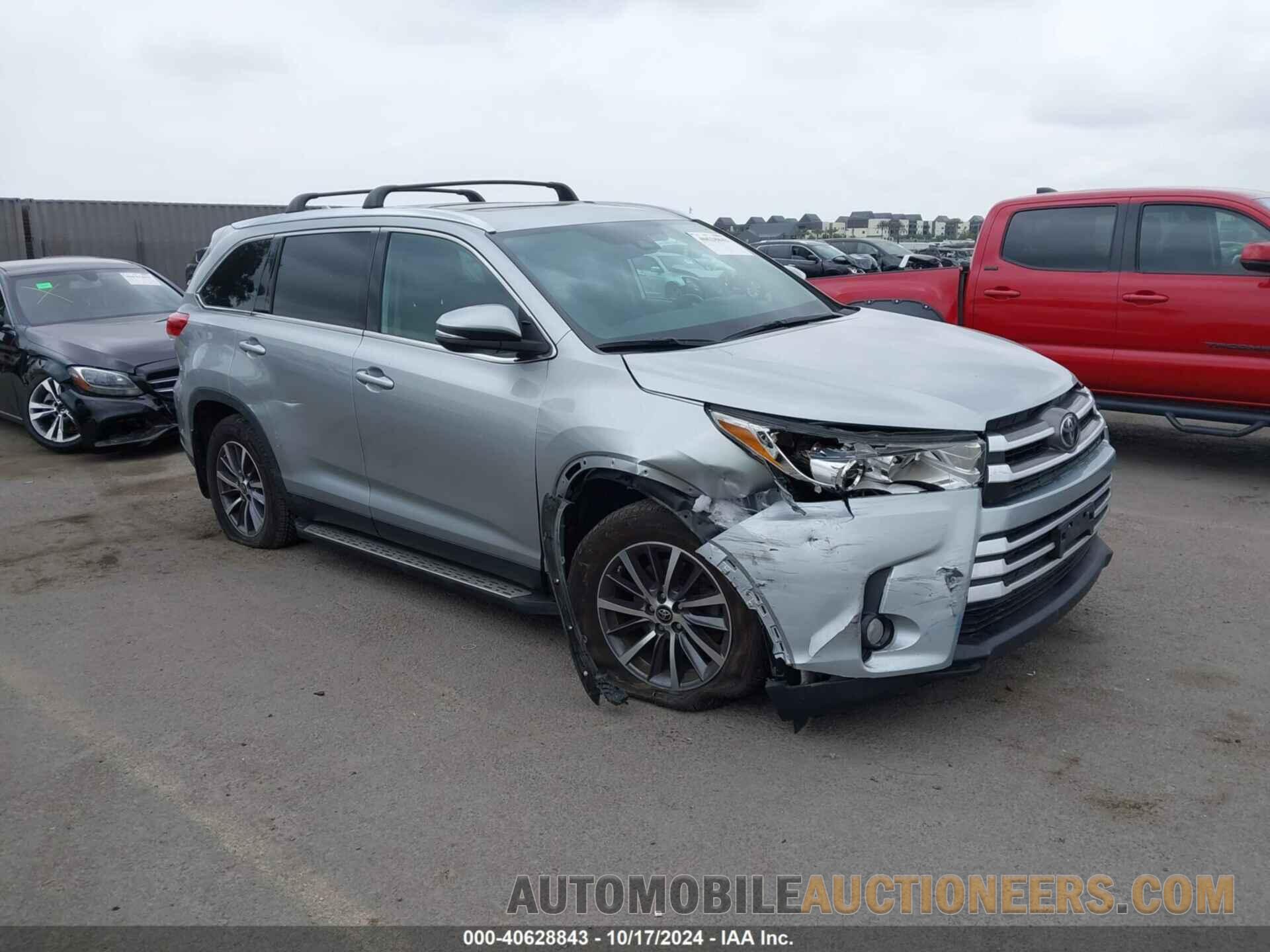 5TDJZRFHXKS609169 TOYOTA HIGHLANDER 2019