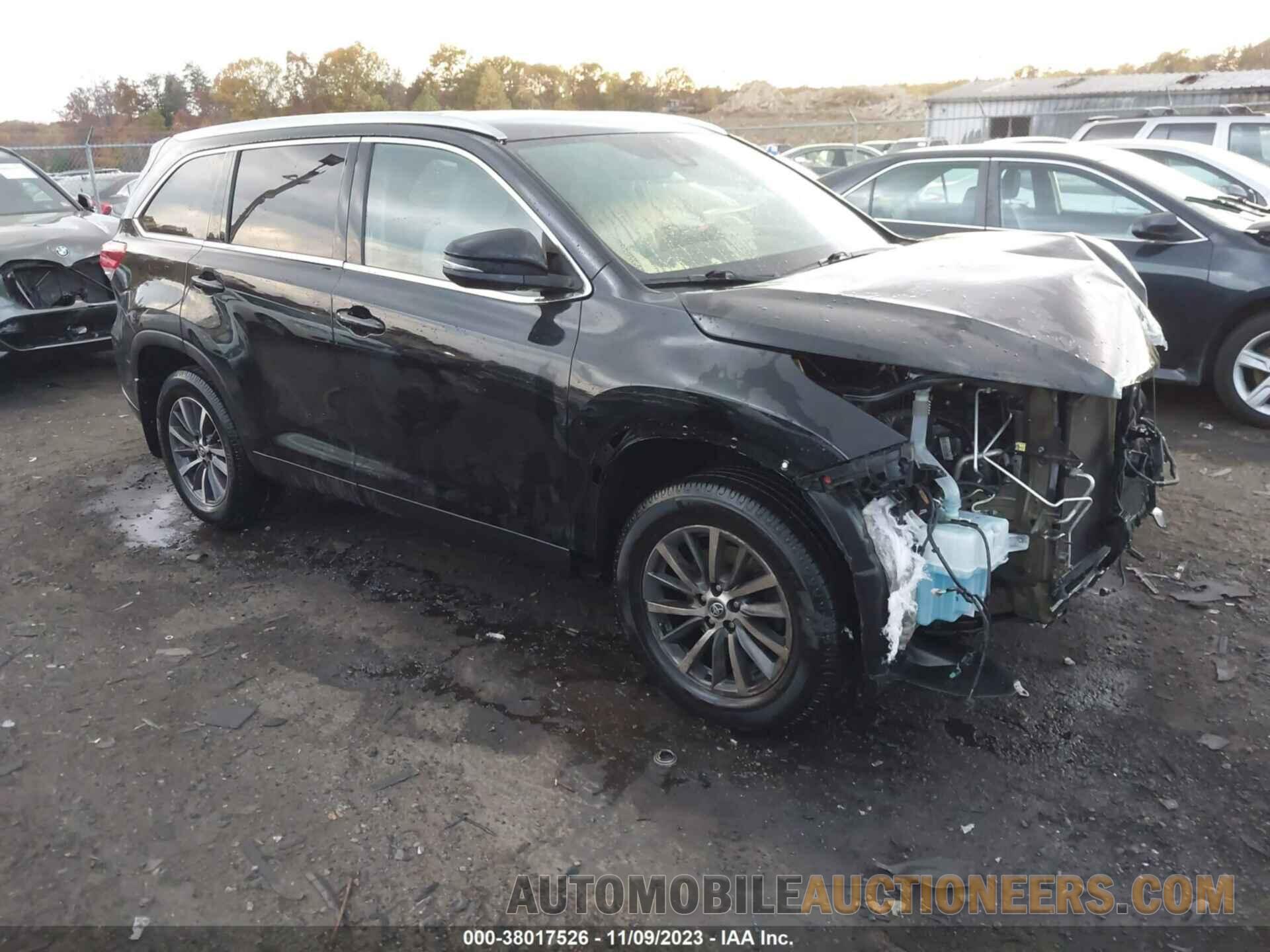 5TDJZRFHXKS624531 TOYOTA HIGHLANDER 2019