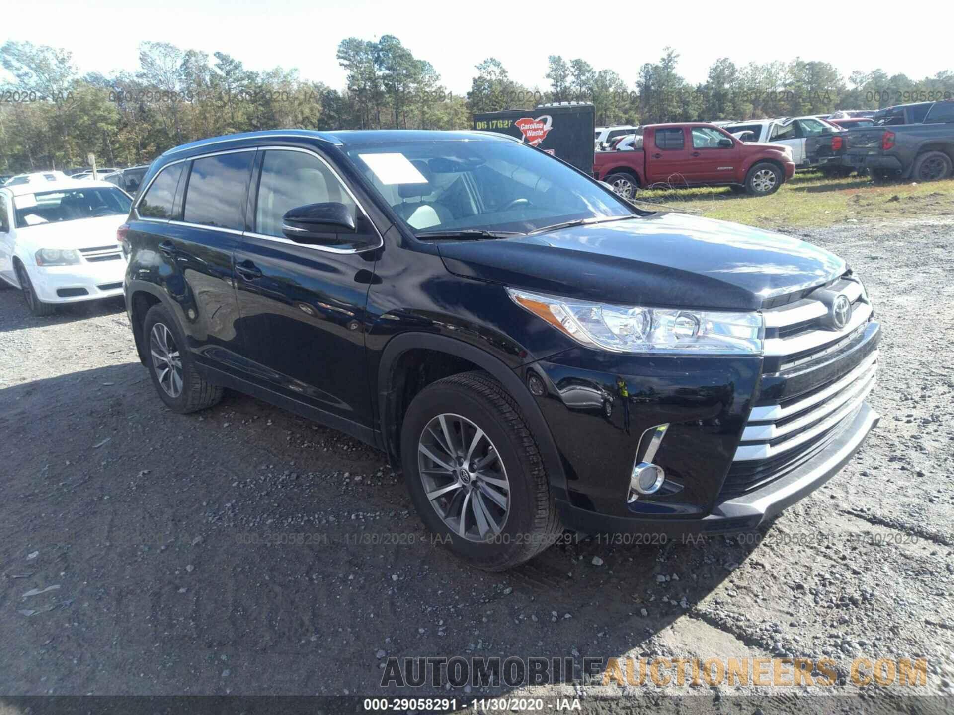 5TDJZRFHXKS627591 TOYOTA HIGHLANDER 2019