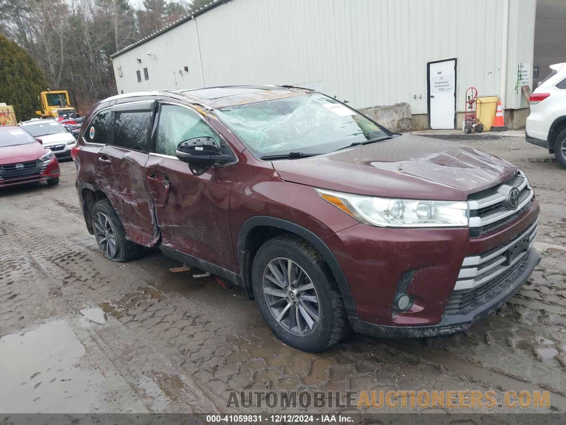 5TDJZRFHXKS934114 TOYOTA HIGHLANDER 2019